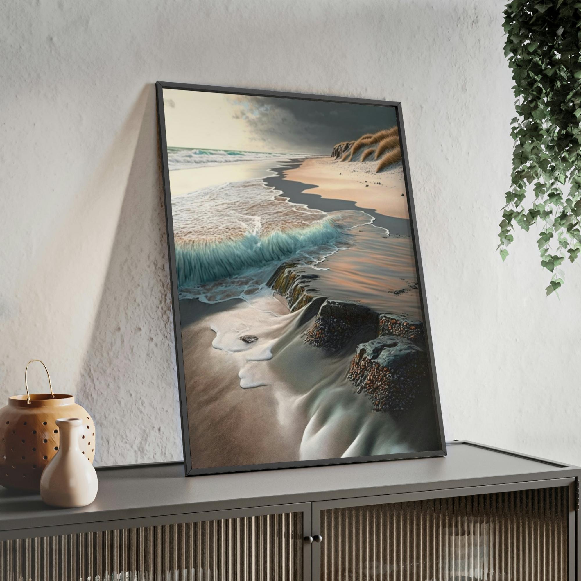 Coastal Oceanfront Paradise: Canvas & Poster Print of Tropical Coastal Haven