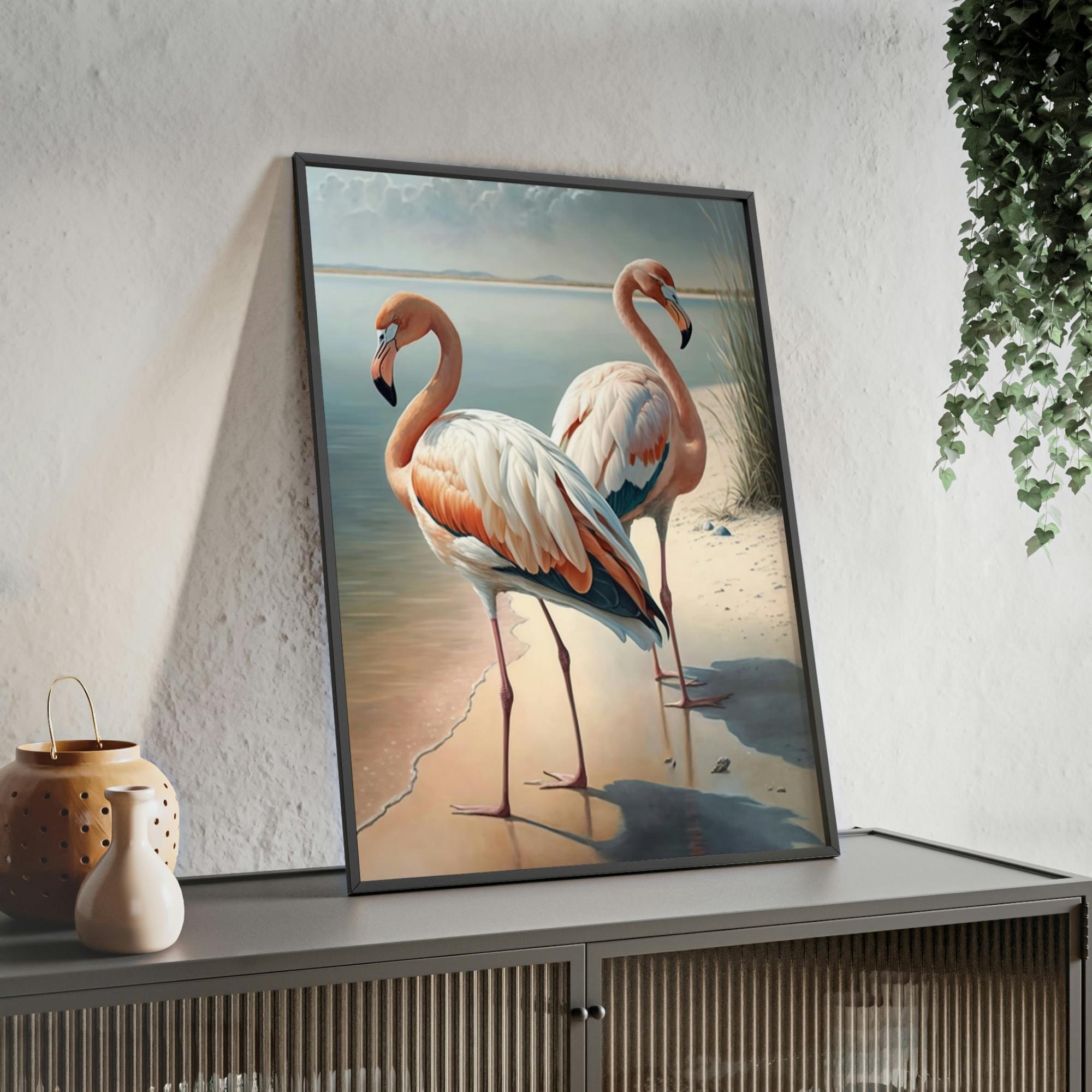 Flamingos Pink Mirage: A Canvas of Flamingos and Grace