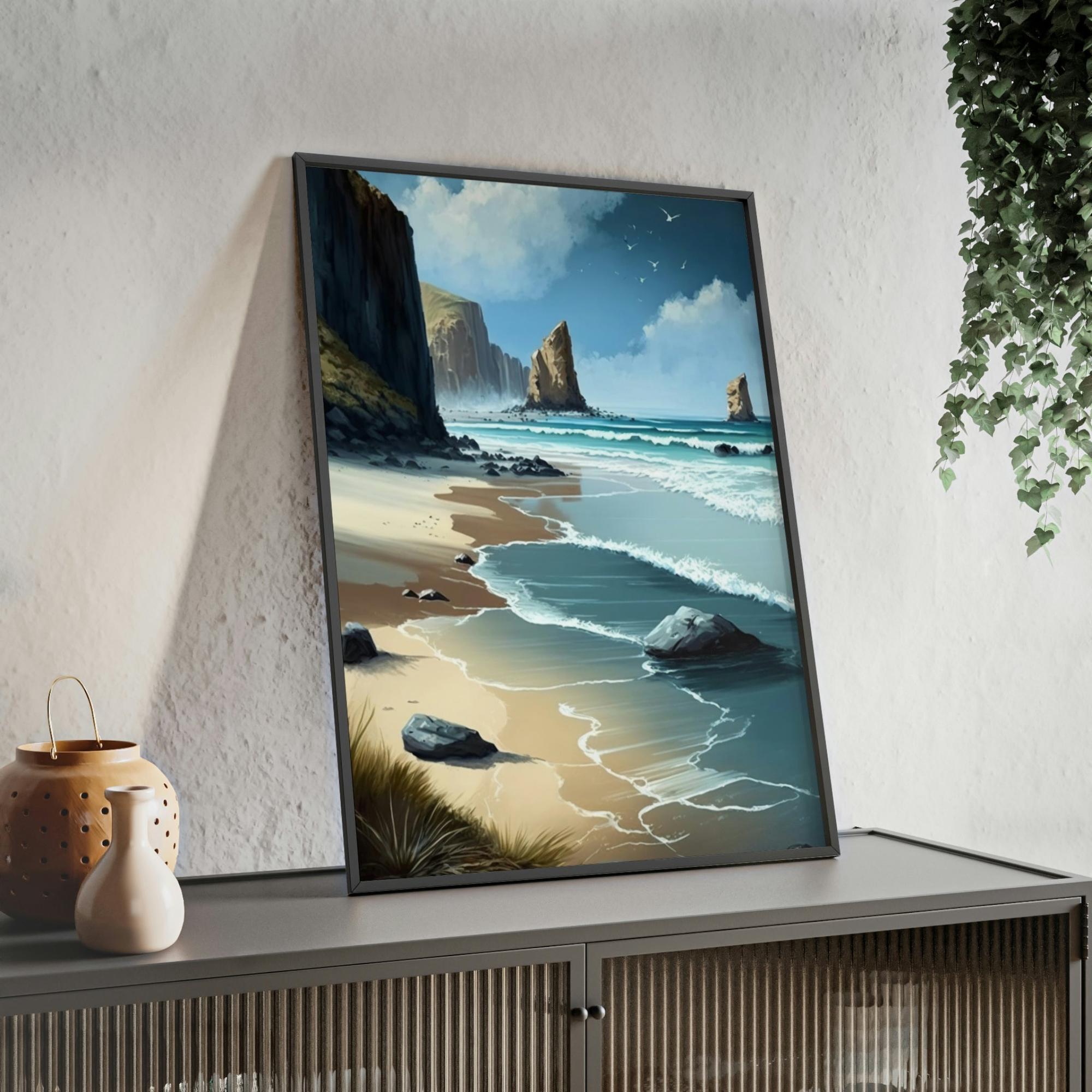 Coastal The Coastal Dream: Printed Poster & Canvas of Coastal Landscape