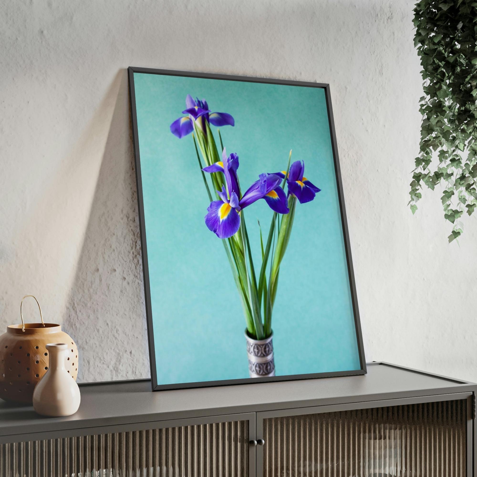 Irises Iris Radiance: A Canvas of Bright and Bold Blossoms