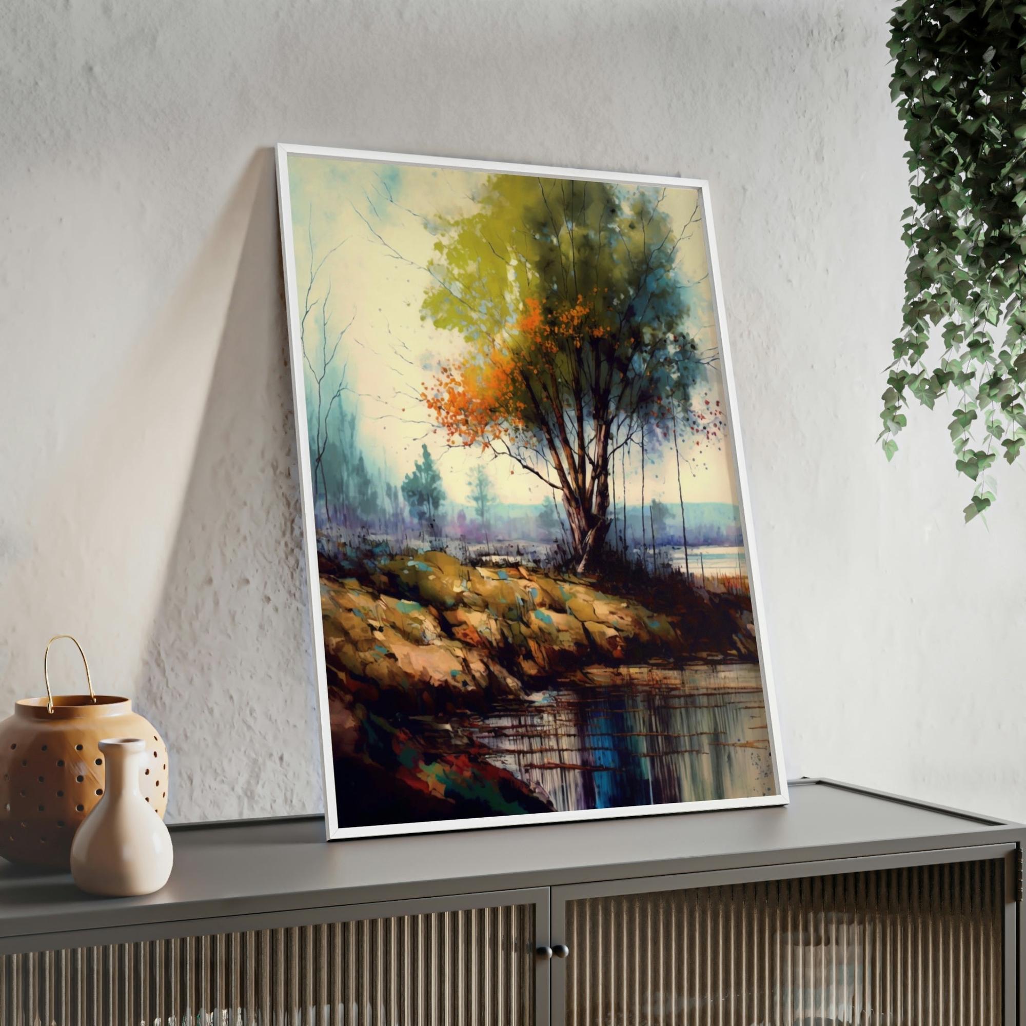 Abstract Landscape Ethereal Beauty: A Print on Canvas  & Poster of a Sublime Landscape