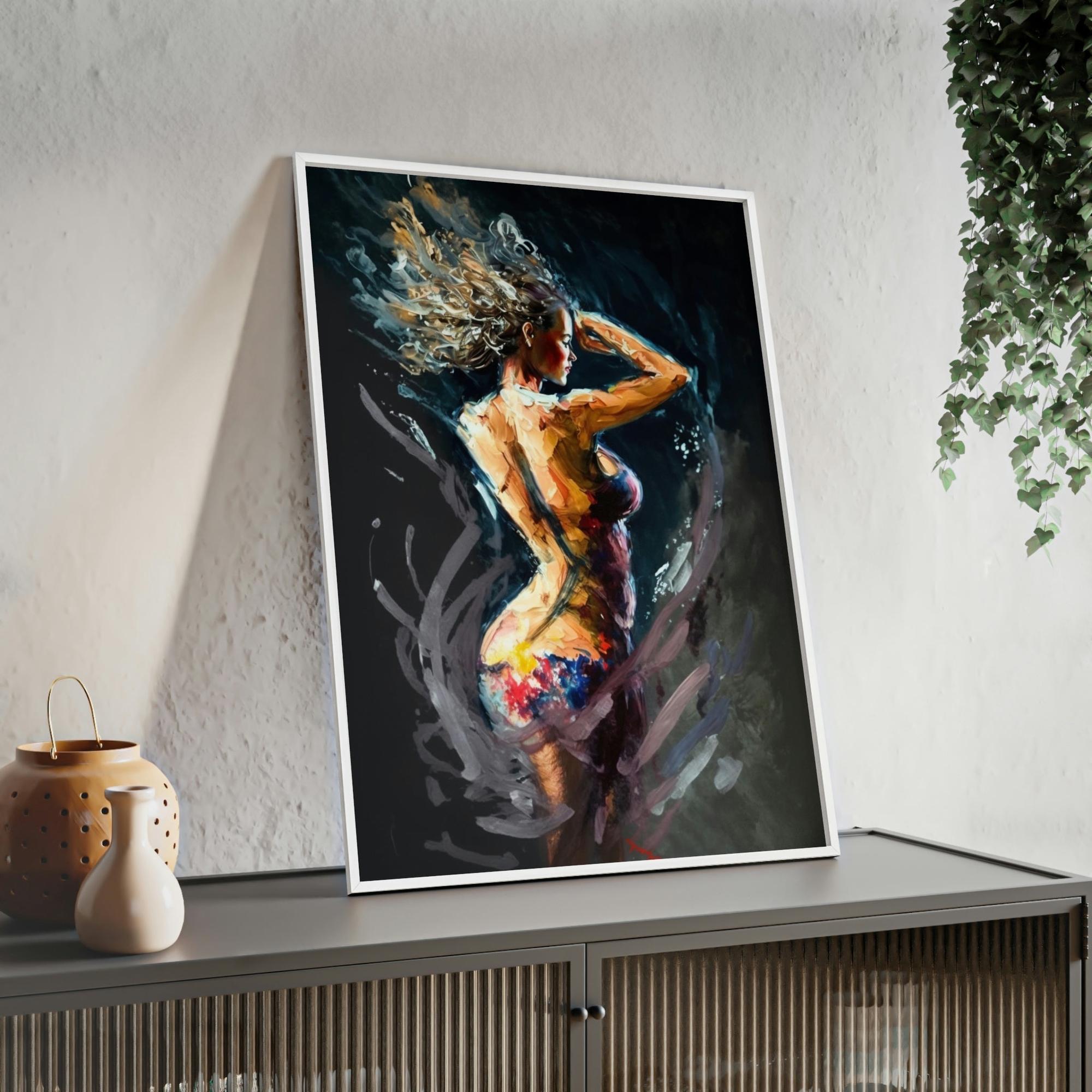 Abstract Figures The Art of Movement: Canvas & Poster Print of Abstract Dance Figures