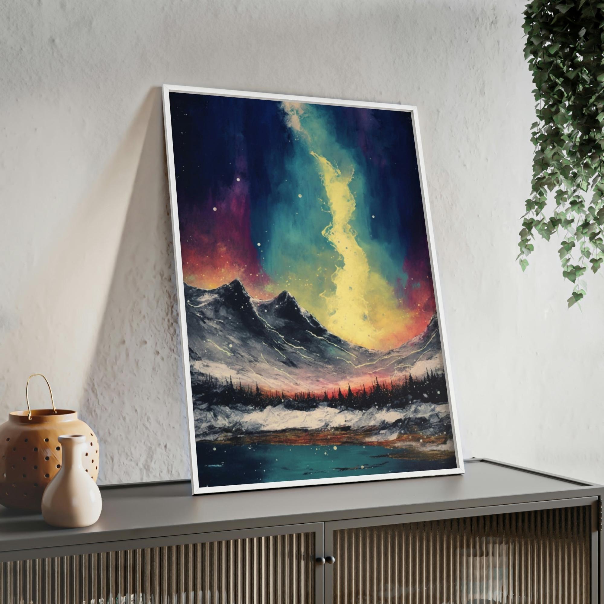 Abstract Landscape Landscape Impression: A Framed Poster & Canvas Print of an Artistic View