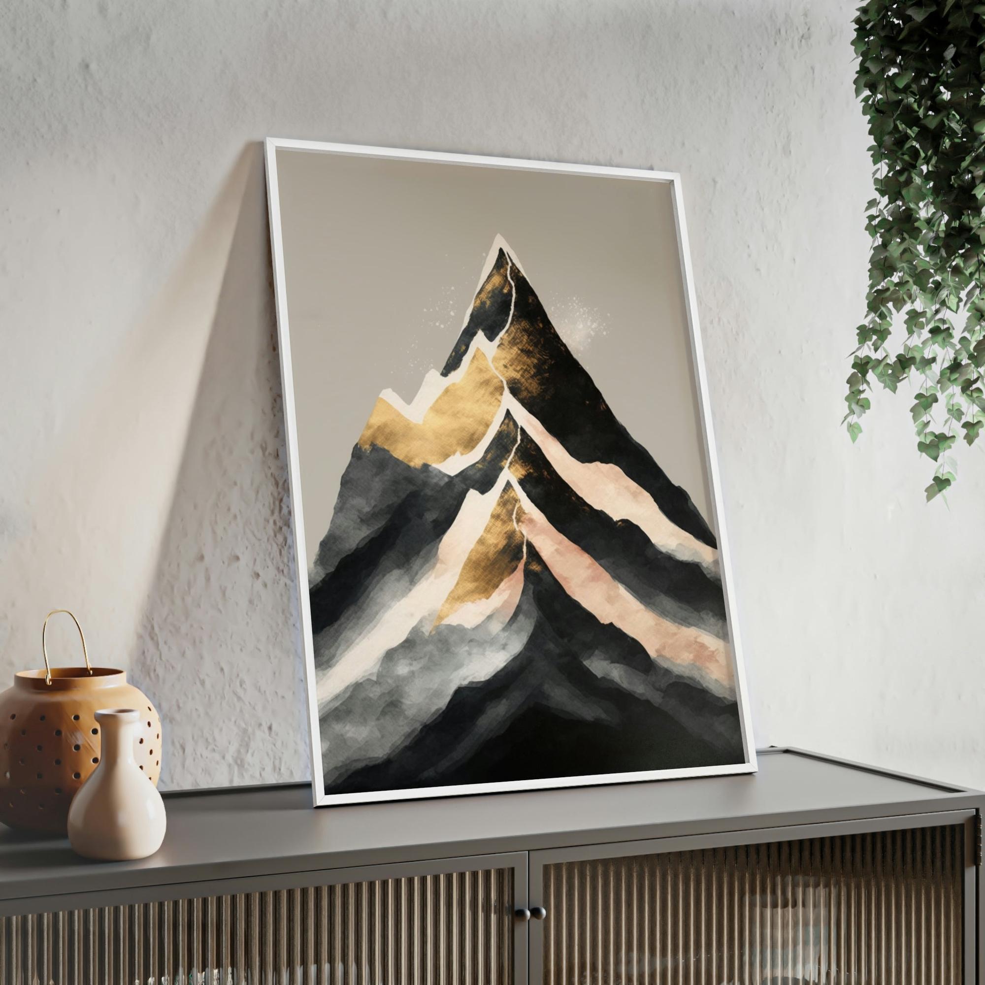 Abstract Landscape Harmony of Forms: A Natural Canvas & Poster Wall Art of an Abstract Landscape