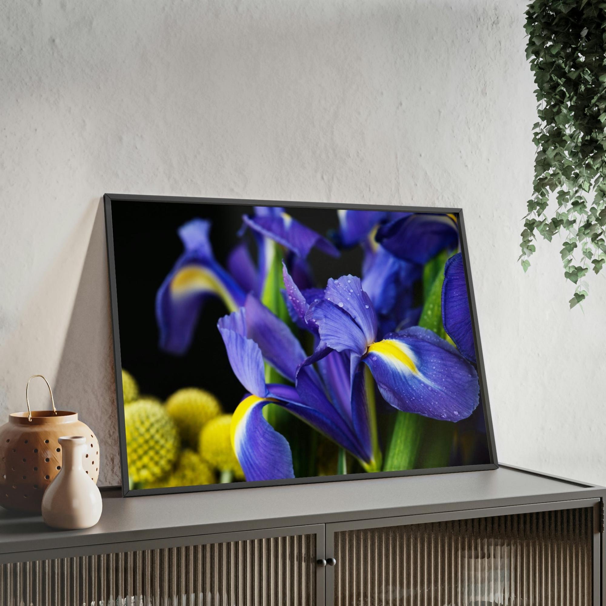 Irises Iris Dreams: A Canvas of Purple and Blue Hues
