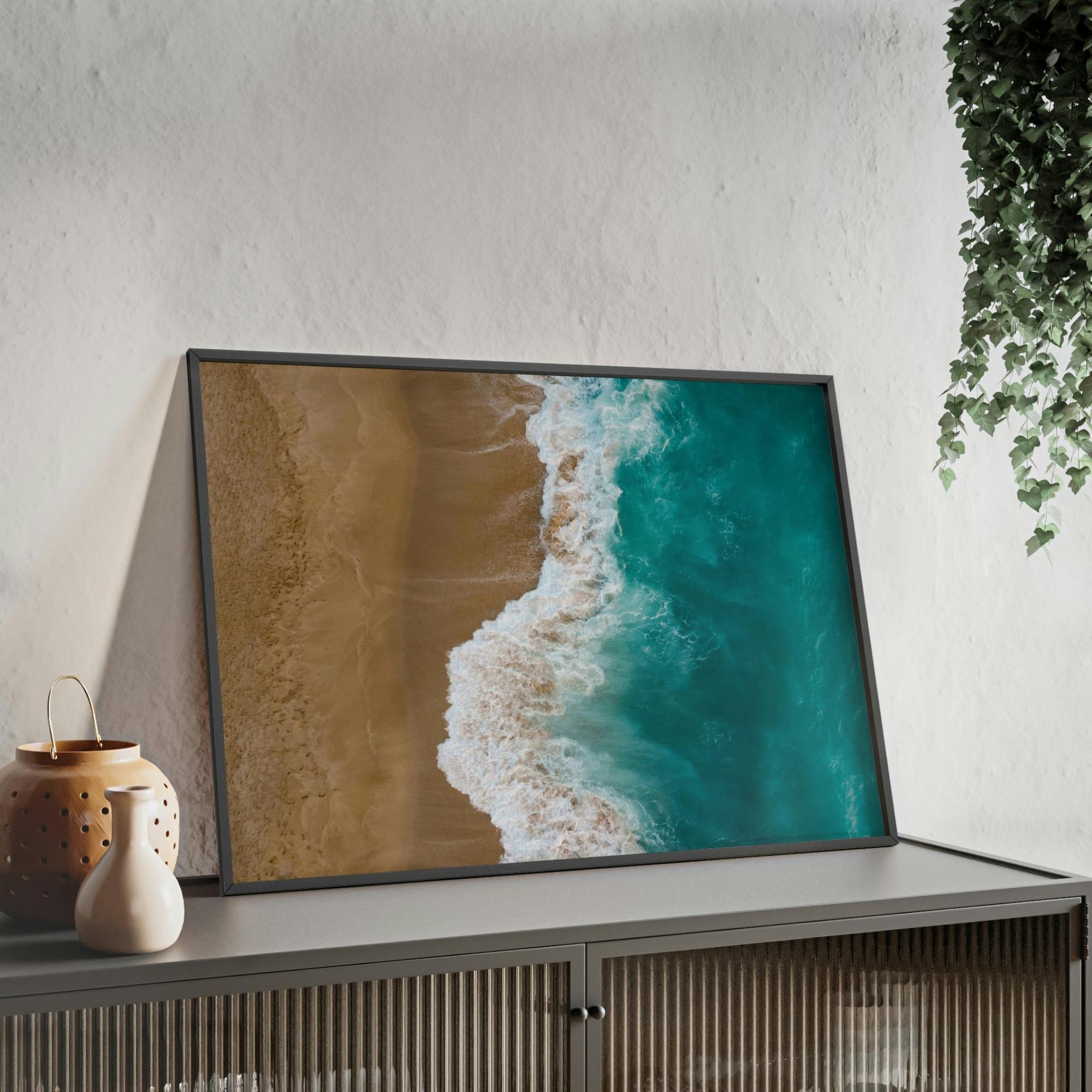 Coastal The Coastal Breeze: Framed Canvas & Poster of Refreshing Coastal View