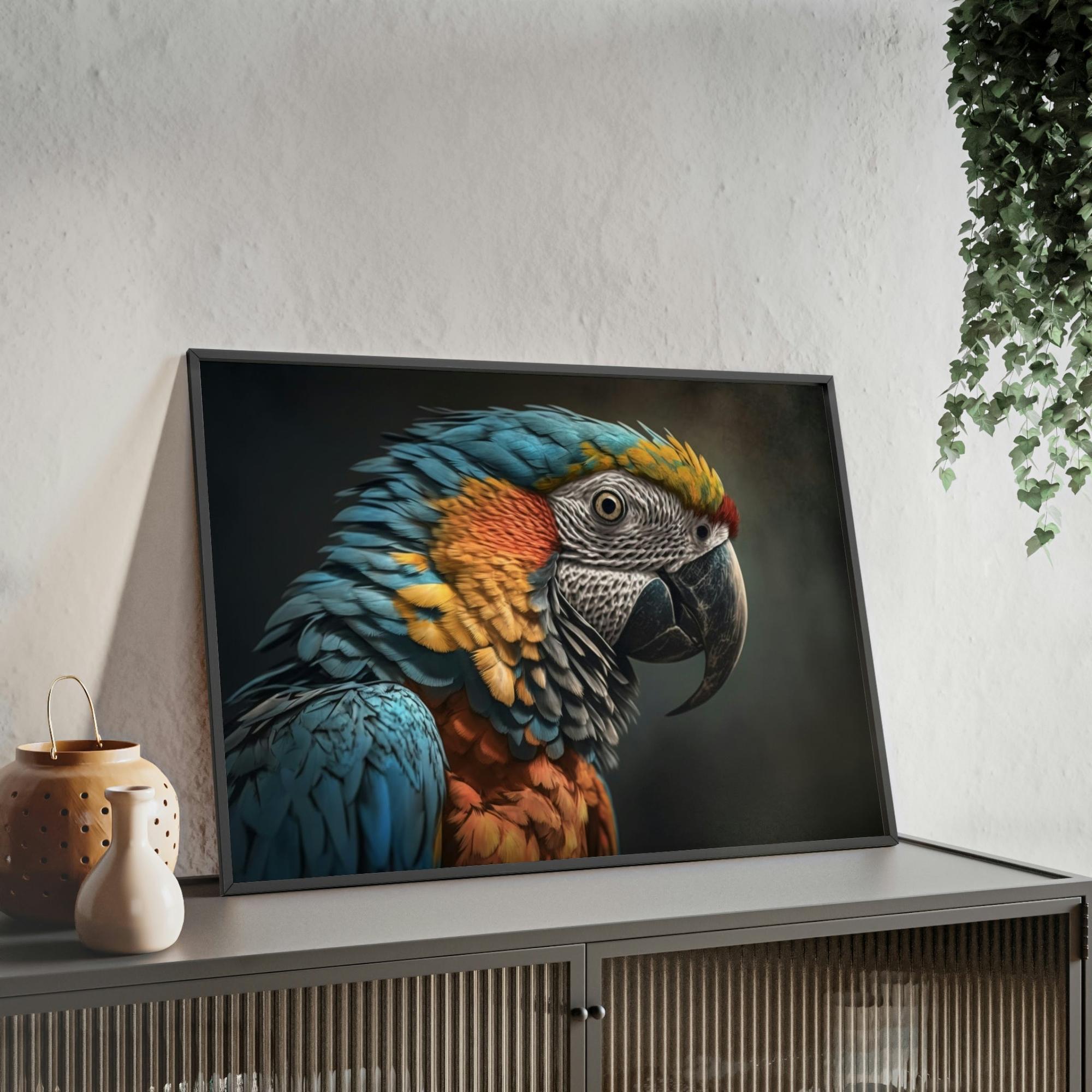 Parrots Parrot Mirage: A Canvas of Vibrant Colors and Optical Illusion in the Canopy