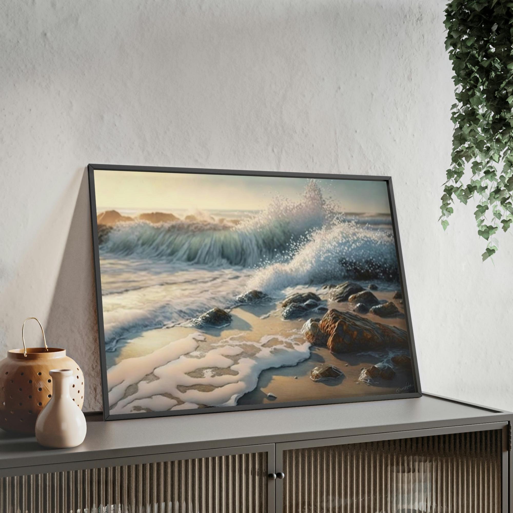 Coastal The Ocean's Edge: Framed Canvas & Poster of the Coastal Landscape