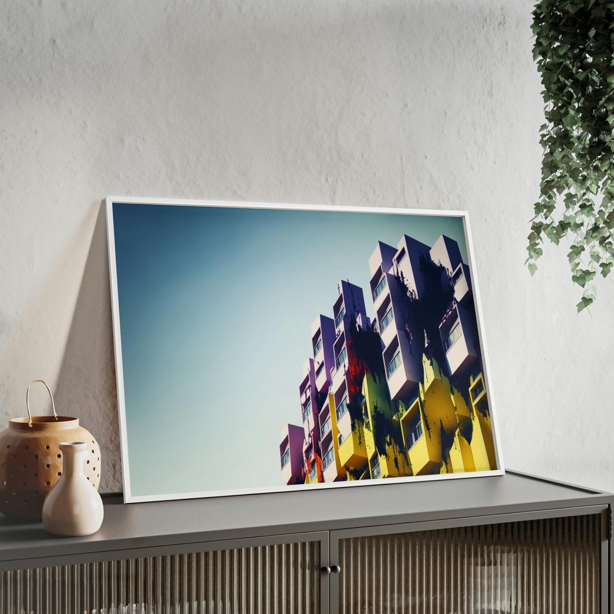 Abstract Architecture Abstract Architecture: Canvas & Poster Print of a Modern Cityscape