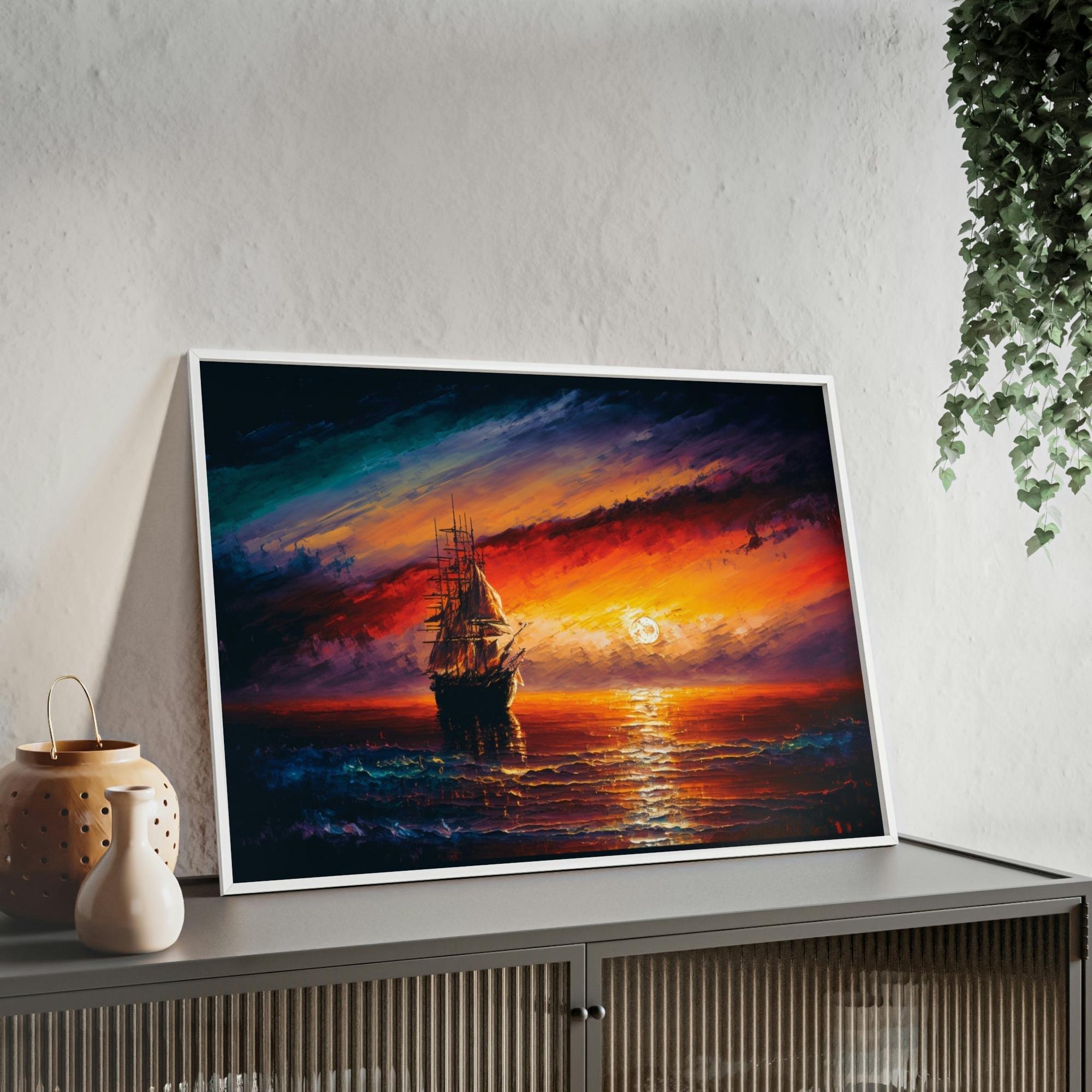 Abstract Landscape Awe-Inspiring Nature: Abstract Landscape Print on Poster & Canvas