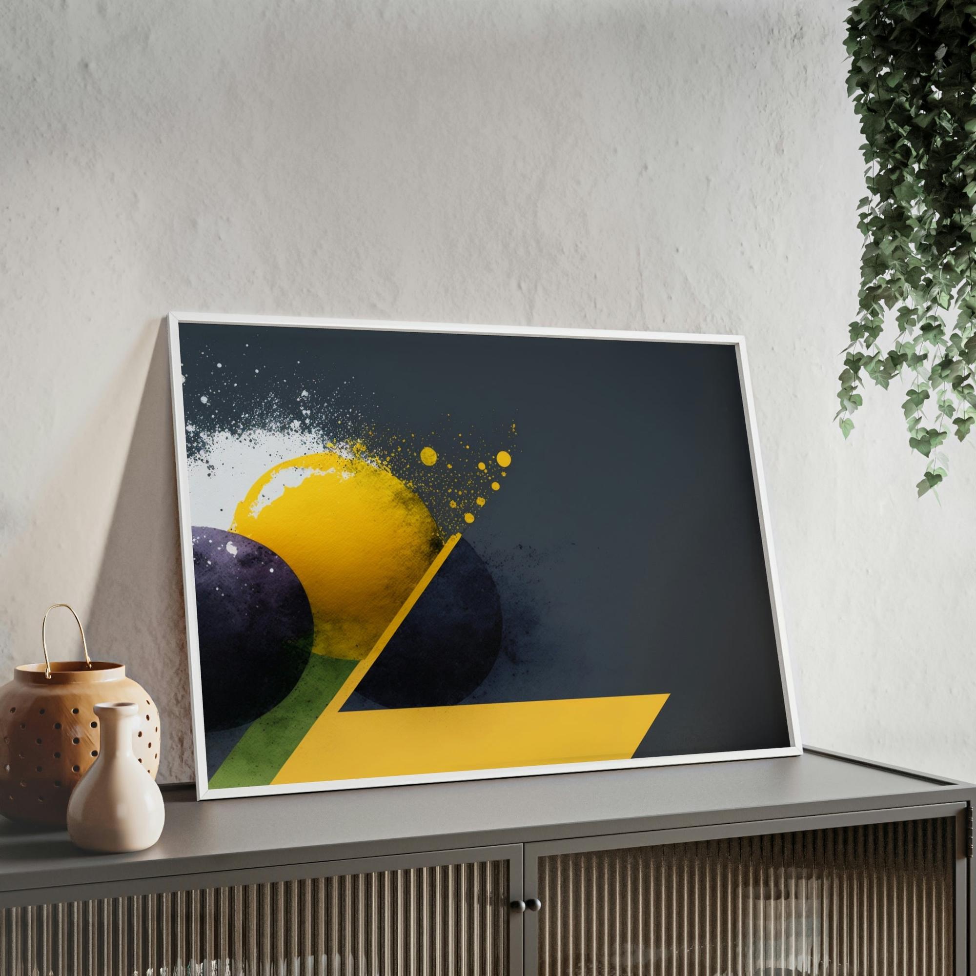 Abstract Minimalist Minimalist Harmony: A Print on Canvas & Poster of an Abstract Composition