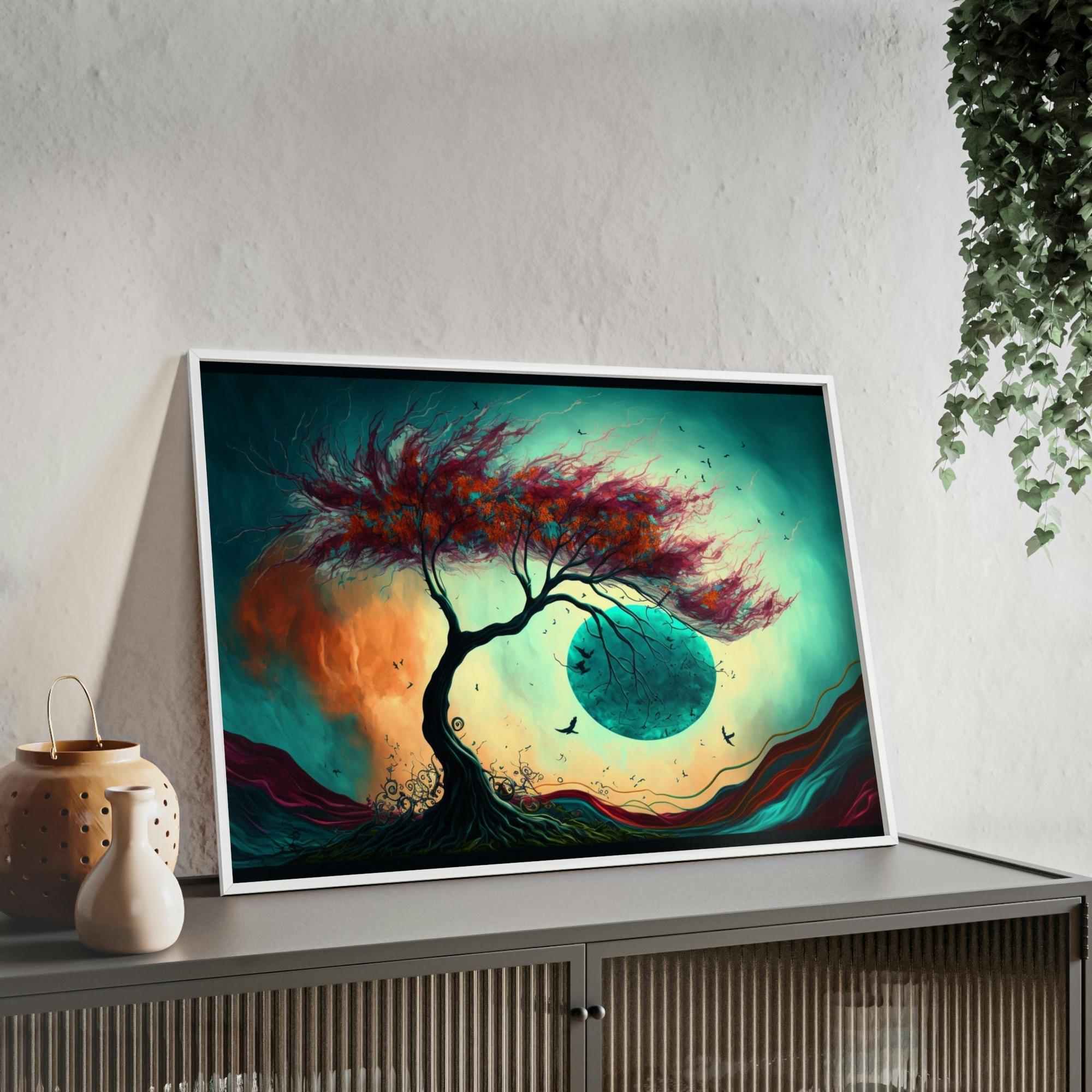 Abstract Landscape Natural Canvas & Poster Print of Abstract Terrain: Landscape Wall Decor
