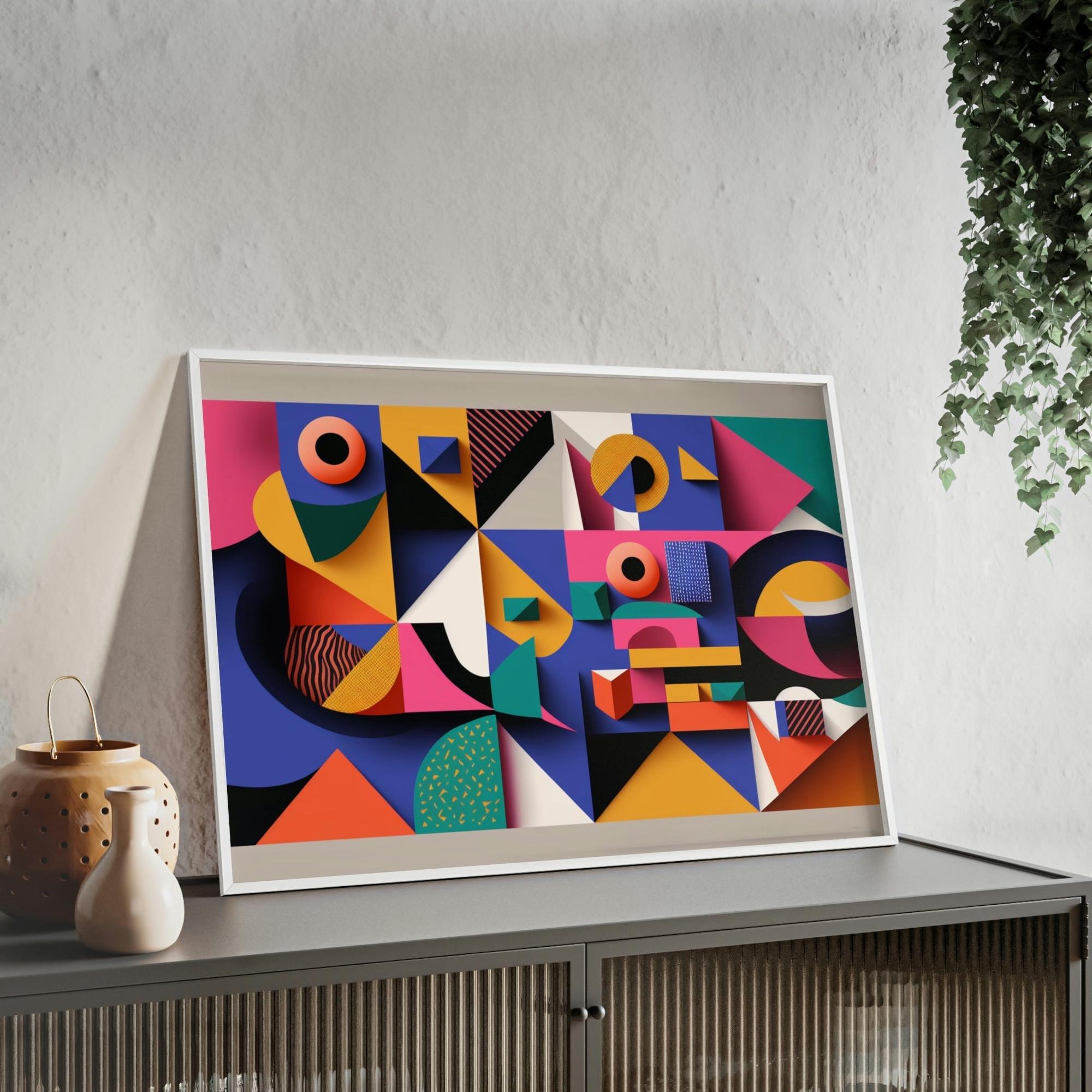 Abstract Geometric Geometric Harmony: Canvas & Poster Print of Abstract Art