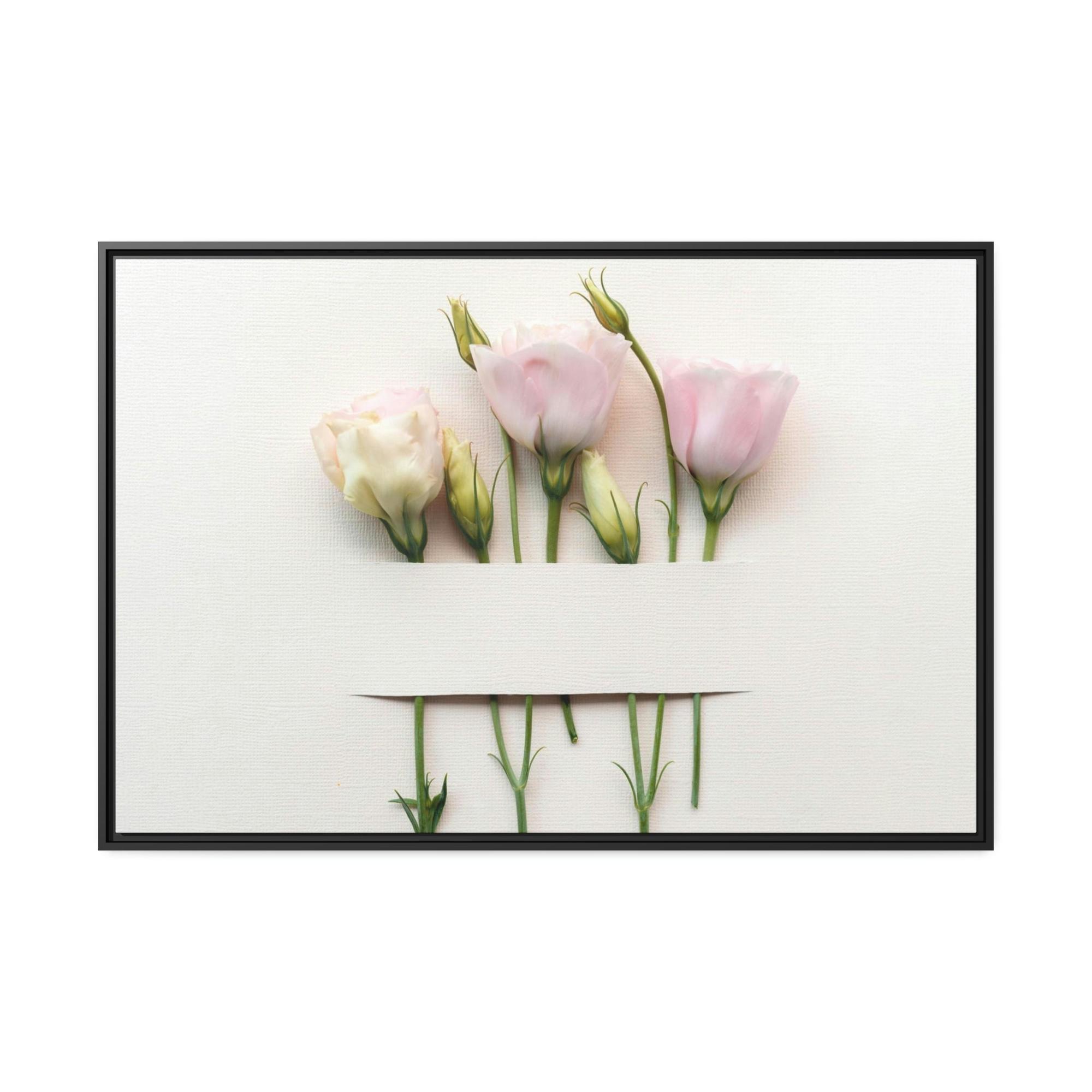 Flowers Floral Elegance: Poster Print on Canvas for Refined Wall Decor
