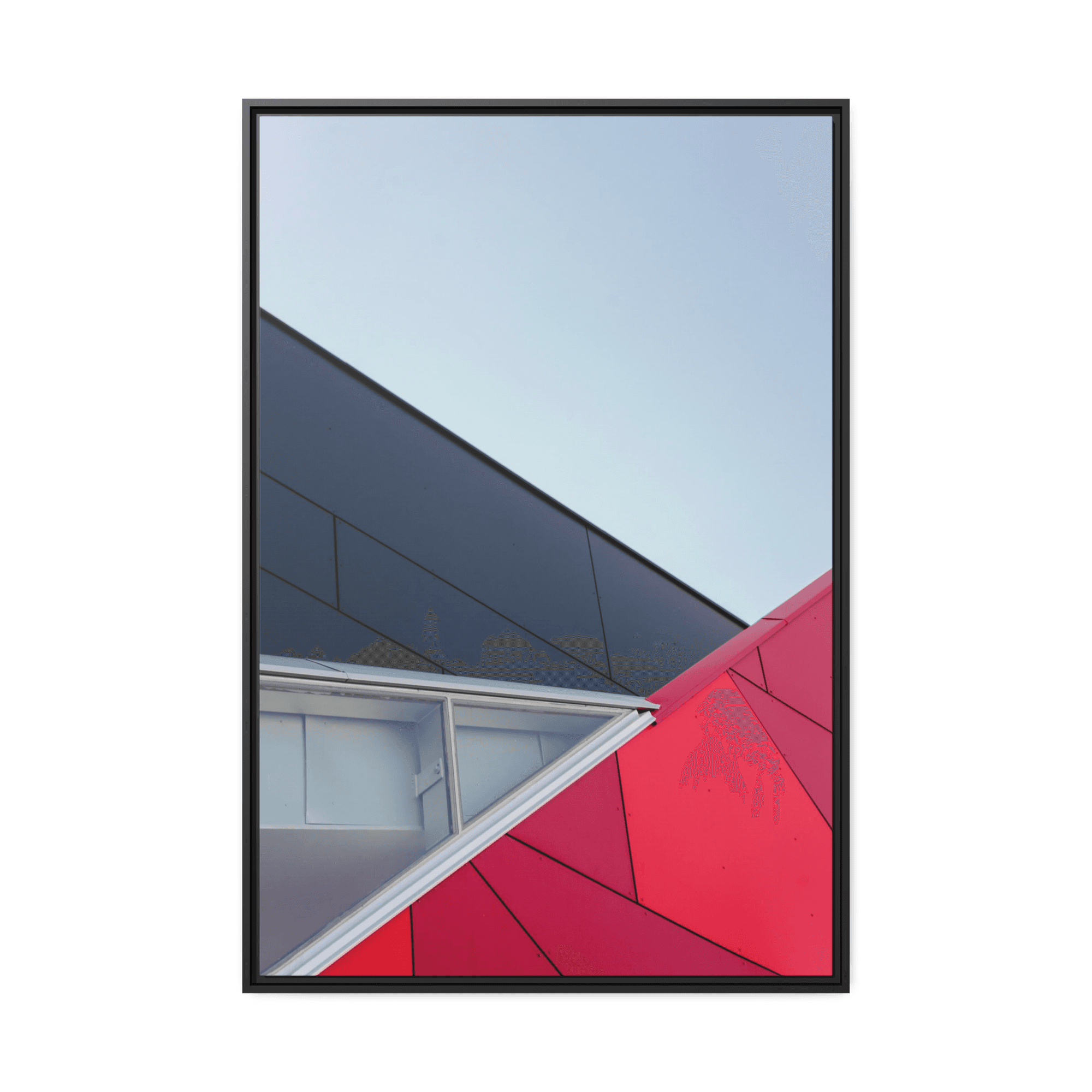 Abstract Minimalist Dynamic Minimalism: Framed Canvas Art for a Bold Wall Display