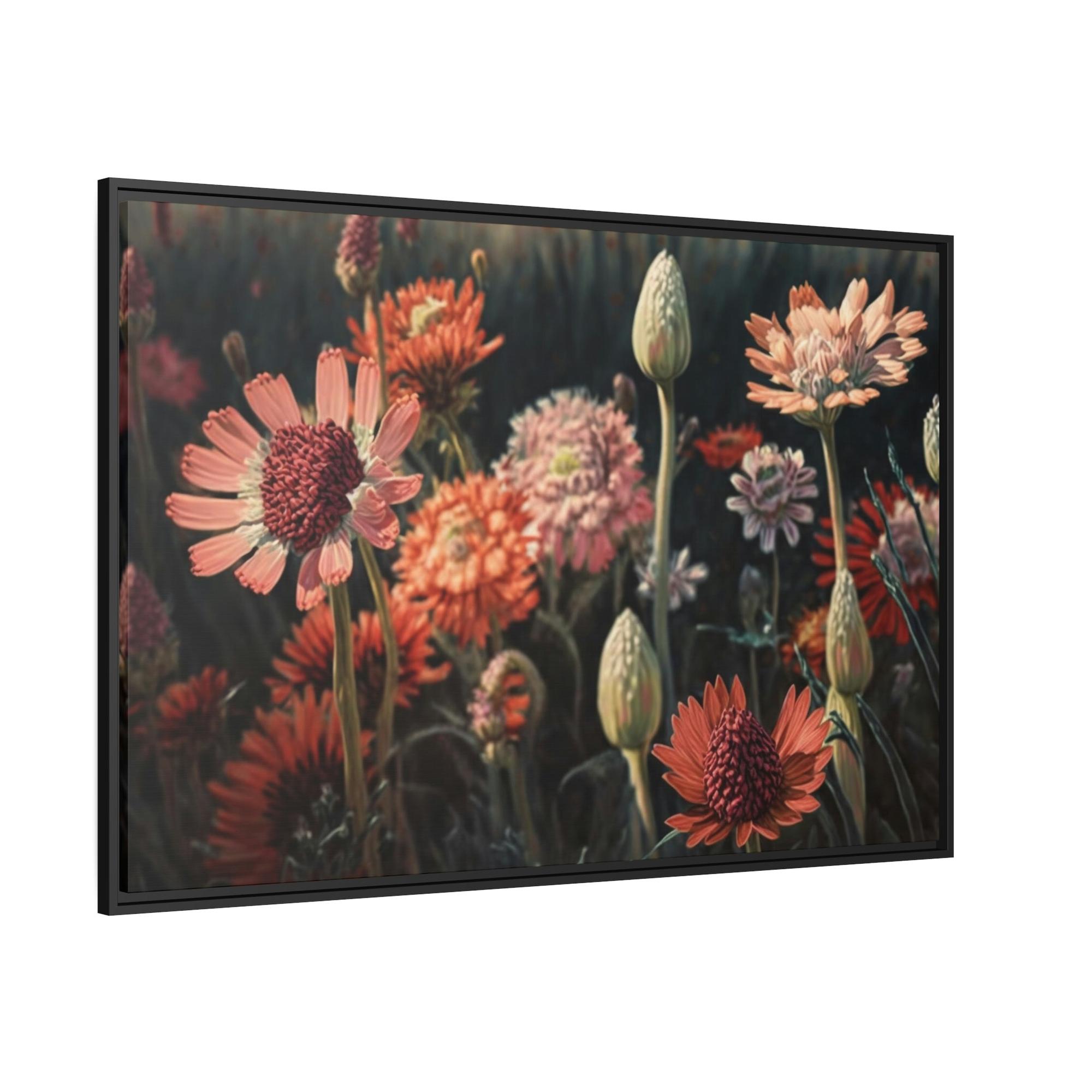 Flowers Vibrant Floral Delight: Framed Canvas & Posters Wall Art for a Splash of Color