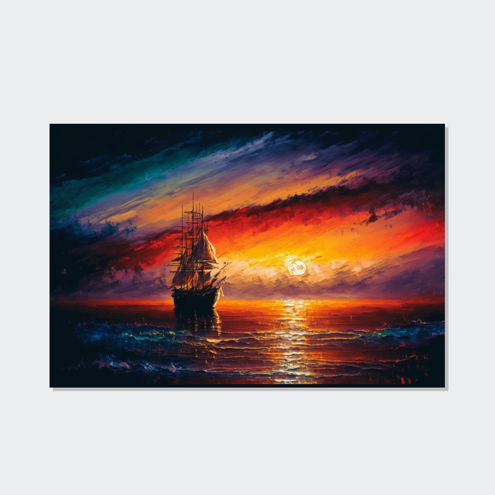 Abstract Landscape Awe-Inspiring Nature: Abstract Landscape Print on Poster & Canvas
