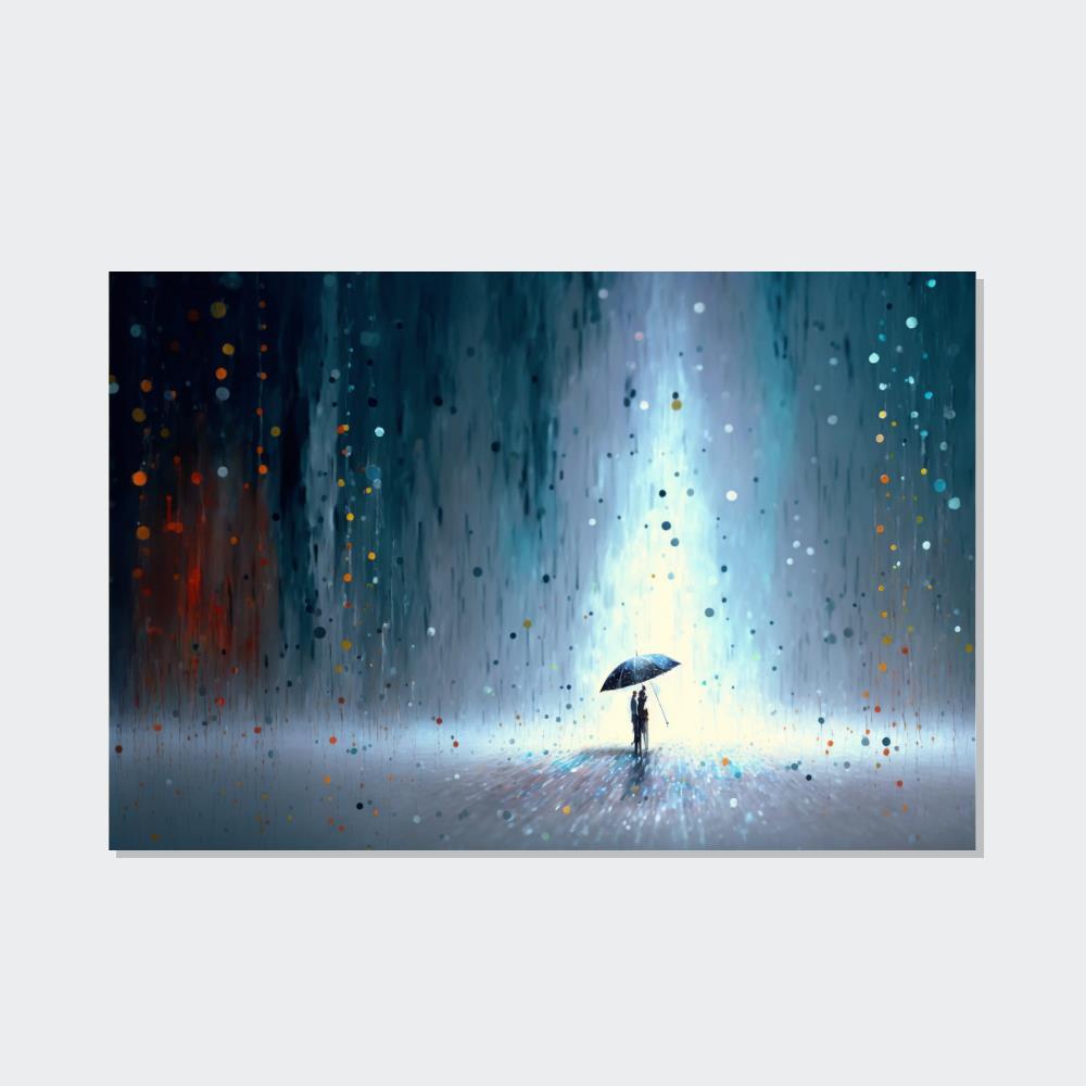Abstract Landscape Whimsical Dreamscape: A Natural Canvas Wall Art of an Imaginary Landscape