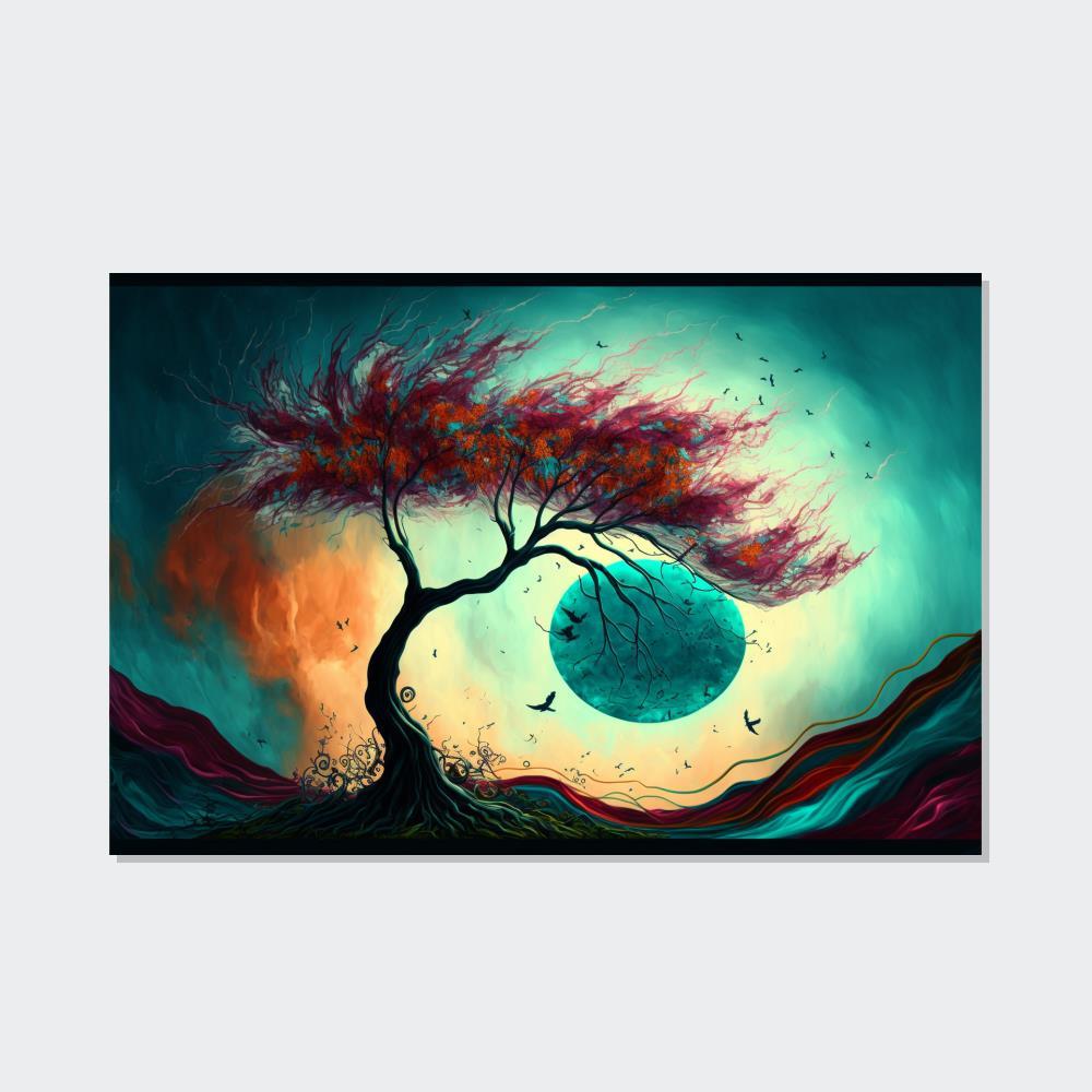 Abstract Landscape Natural Canvas & Poster Print of Abstract Terrain: Landscape Wall Decor