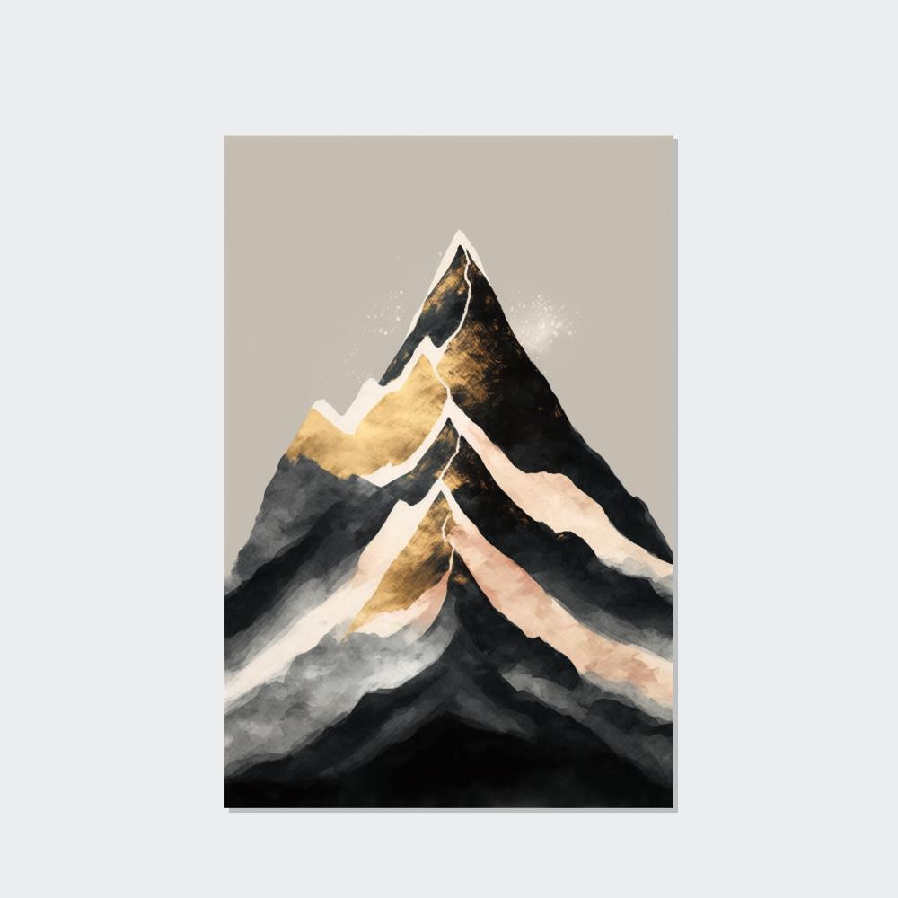 Abstract Landscape Harmony of Forms: A Natural Canvas & Poster Wall Art of an Abstract Landscape