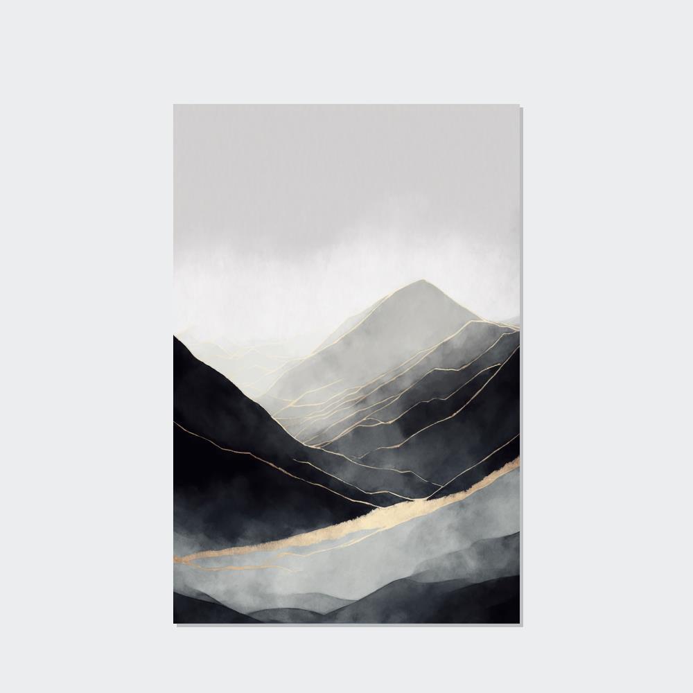 Abstract Landscape Abstract Nature: A Print on Canvas & Poster of a Bold Landscape