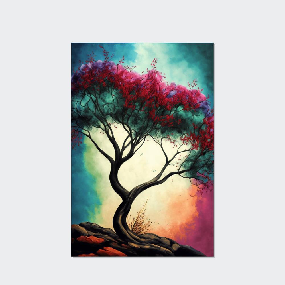 Abstract Landscape Majestic Horizons: A Natural Canvas & Poster Wall Art of Abstract Landscape