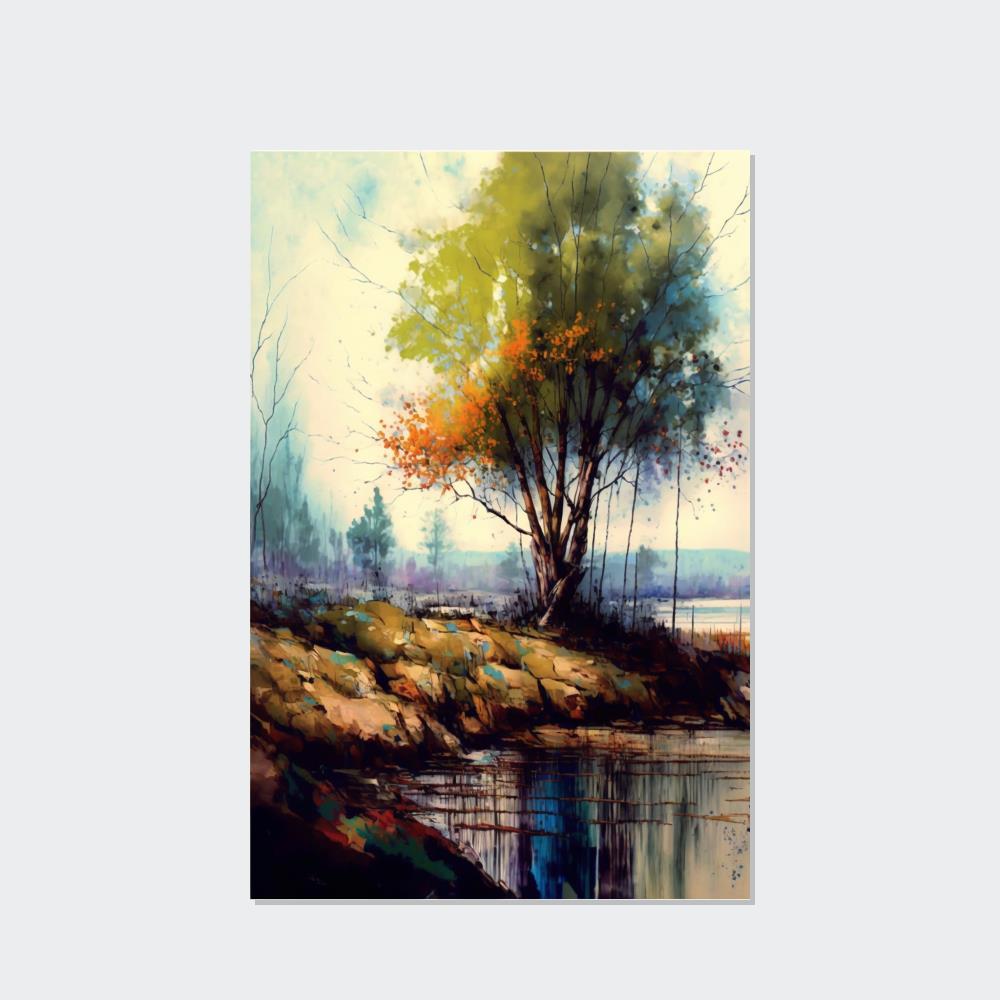 Abstract Landscape Ethereal Beauty: A Print on Canvas  & Poster of a Sublime Landscape