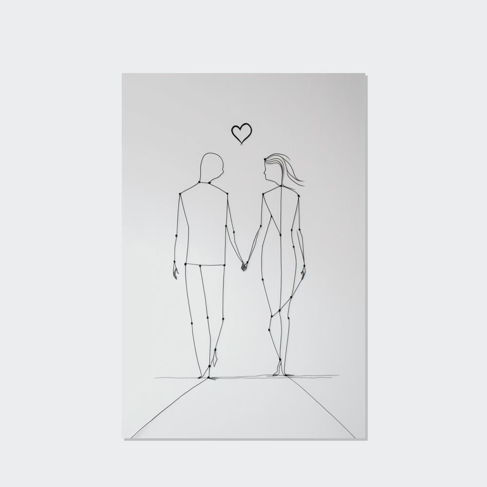 undefined The Art of Lines: A Framed Poster & Canvas Print of an Abstract Line Artwork