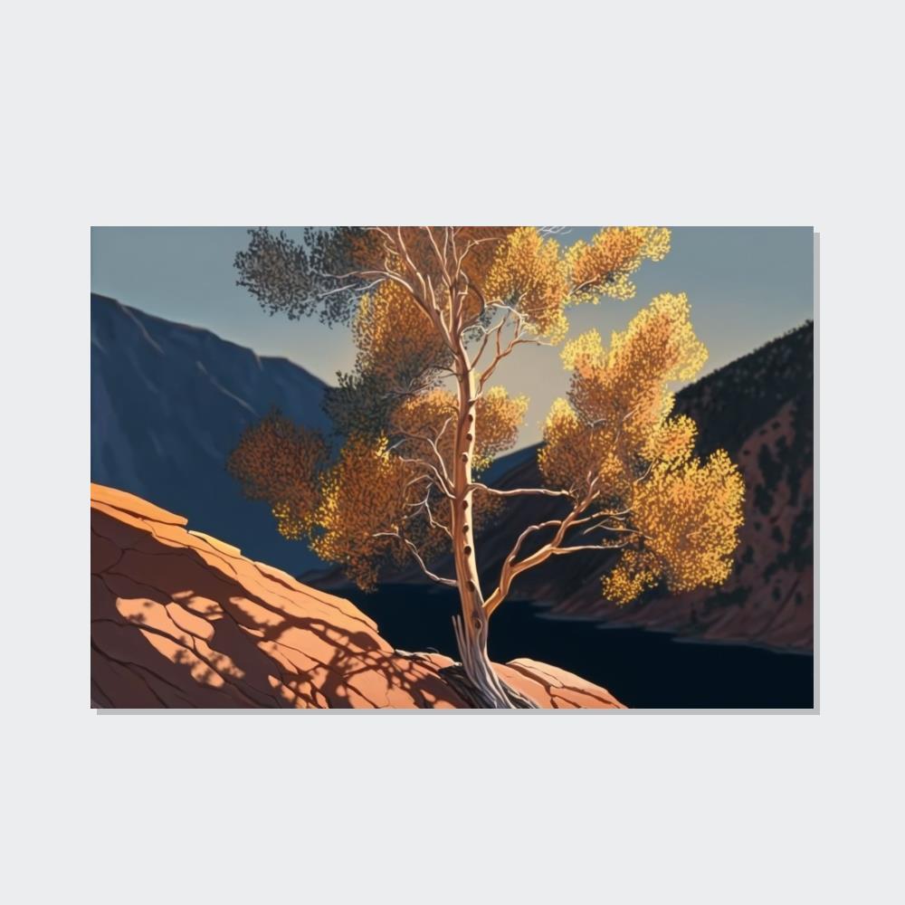Aspen Trees Aspen Trees in the Mountains: Canvas & Poster Print of Alpine Scenery