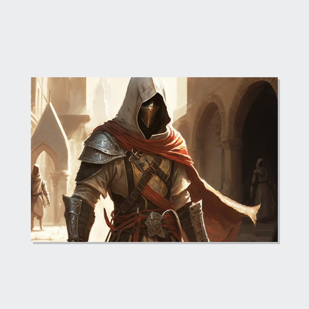 Assassin Creed Altair Ibn-La'Ahad: Wall Art Print on Canvas & Poster of Assassin's Creed