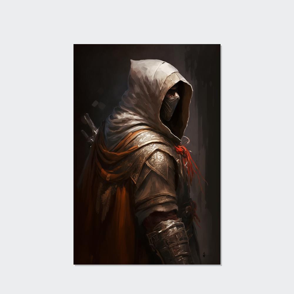Assassin Creed Artistic Interpretation of Assassin's Creed: Print on Canvas for Fans