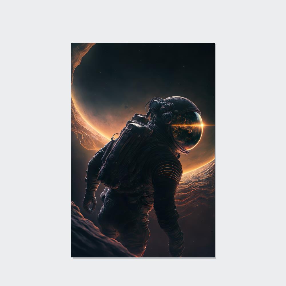 Assassin Creed Astronauts in Space: Framed Canvas for Art Collectors