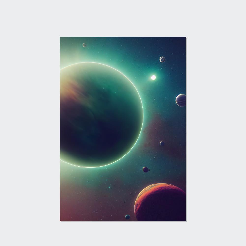 Astronomy & Space Solar System Symphony: A Striking Astronomy Print on Canvas & Poster
