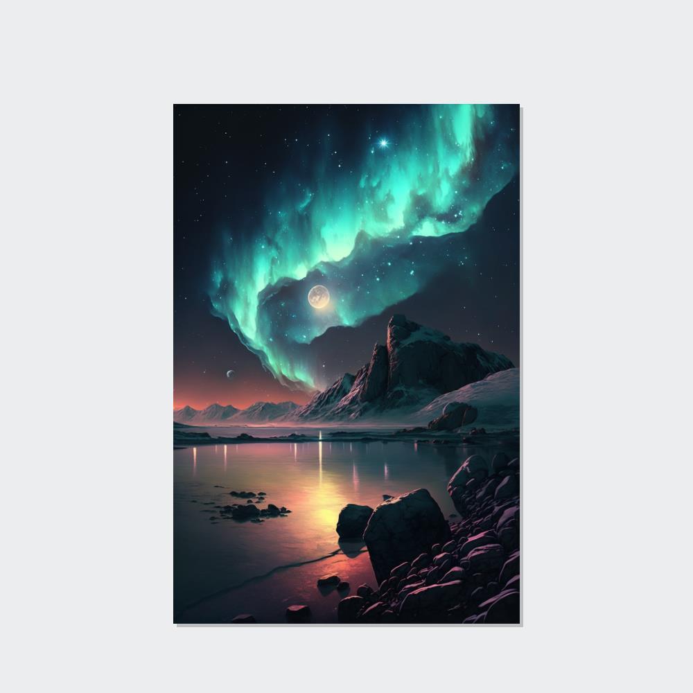 Aurora Borealis Mesmerizing Aurora Borealis Art Print: High-Quality Wall Decor for Your Space