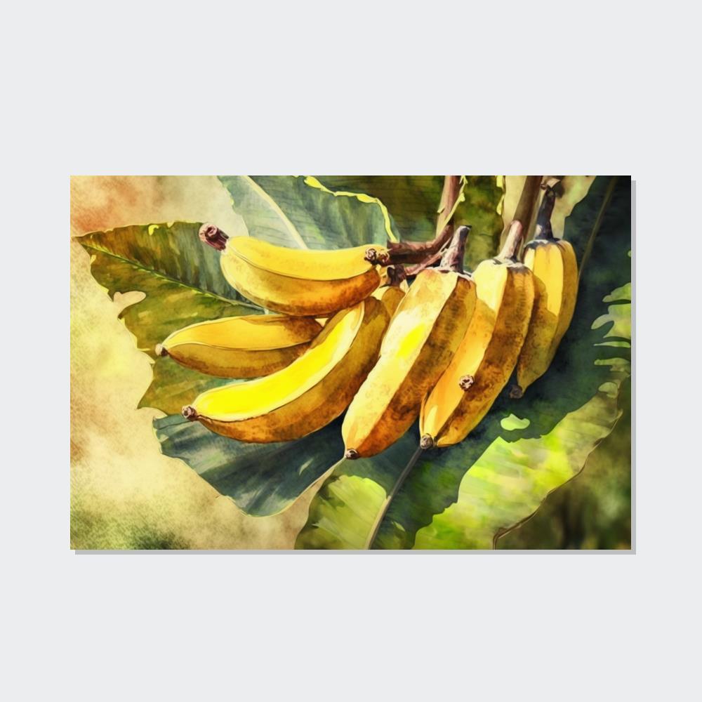 Banana Trees Tropical Oasis: Framed Canvas & Posters of Serene Banana Trees