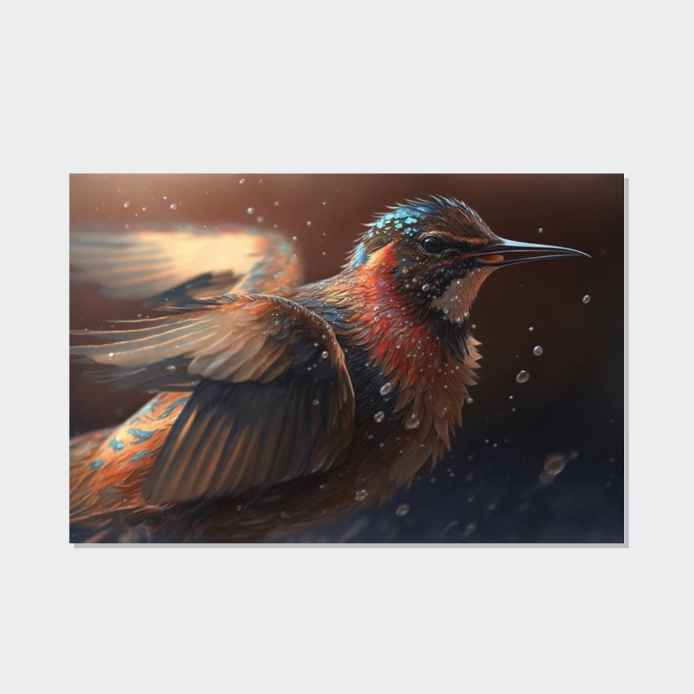 Birds The Flight of Fantasy: A Framed Canvas & Poster Print of Birds