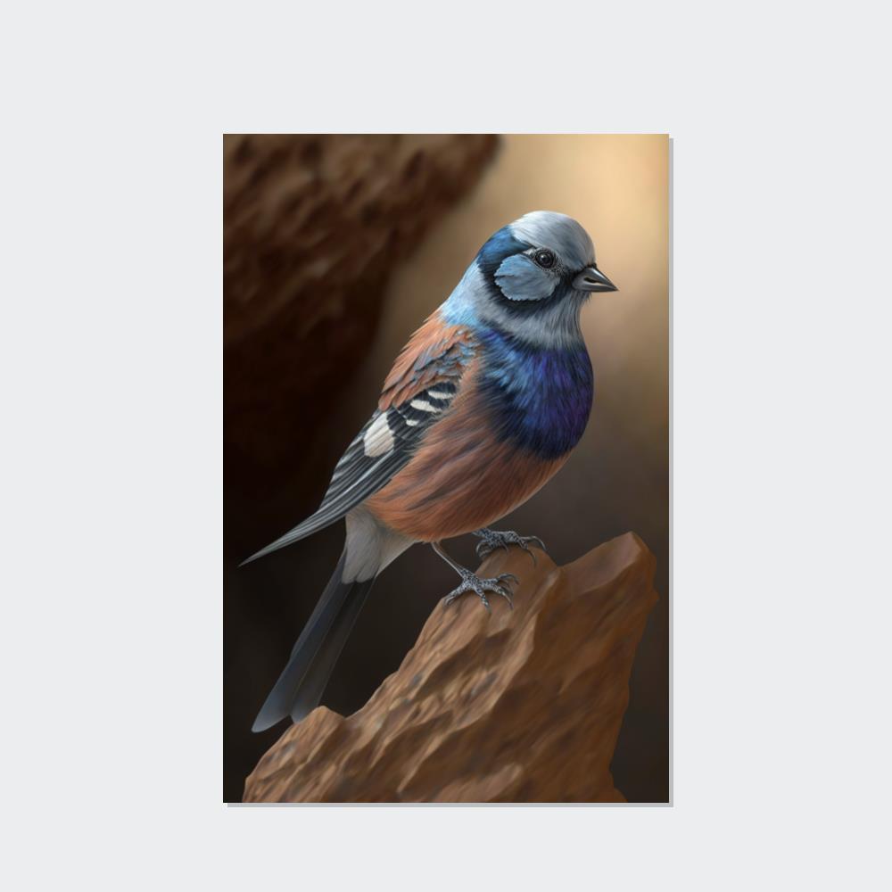 Birds The Rainbow of Feathers: A Print on Canvas & Poster of Birds with Vivid Colors