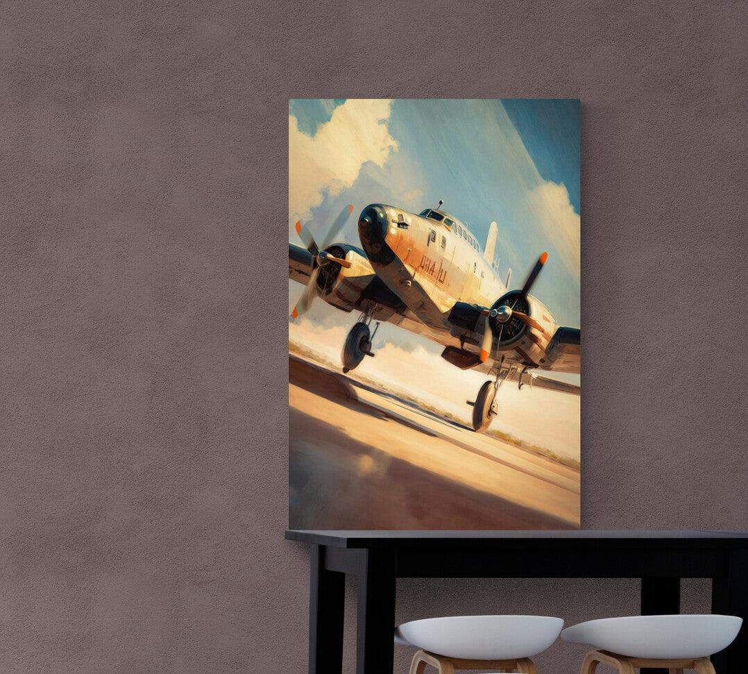 Aircraft Flying Dreams: Captivating Aircraft Wall Art on Framed Poster
