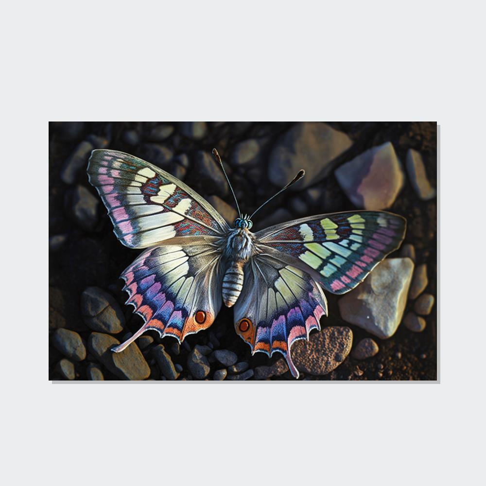 Butterflys Fluttering Wings: Natural Canvas & Poster Print of Colorful Butterflies