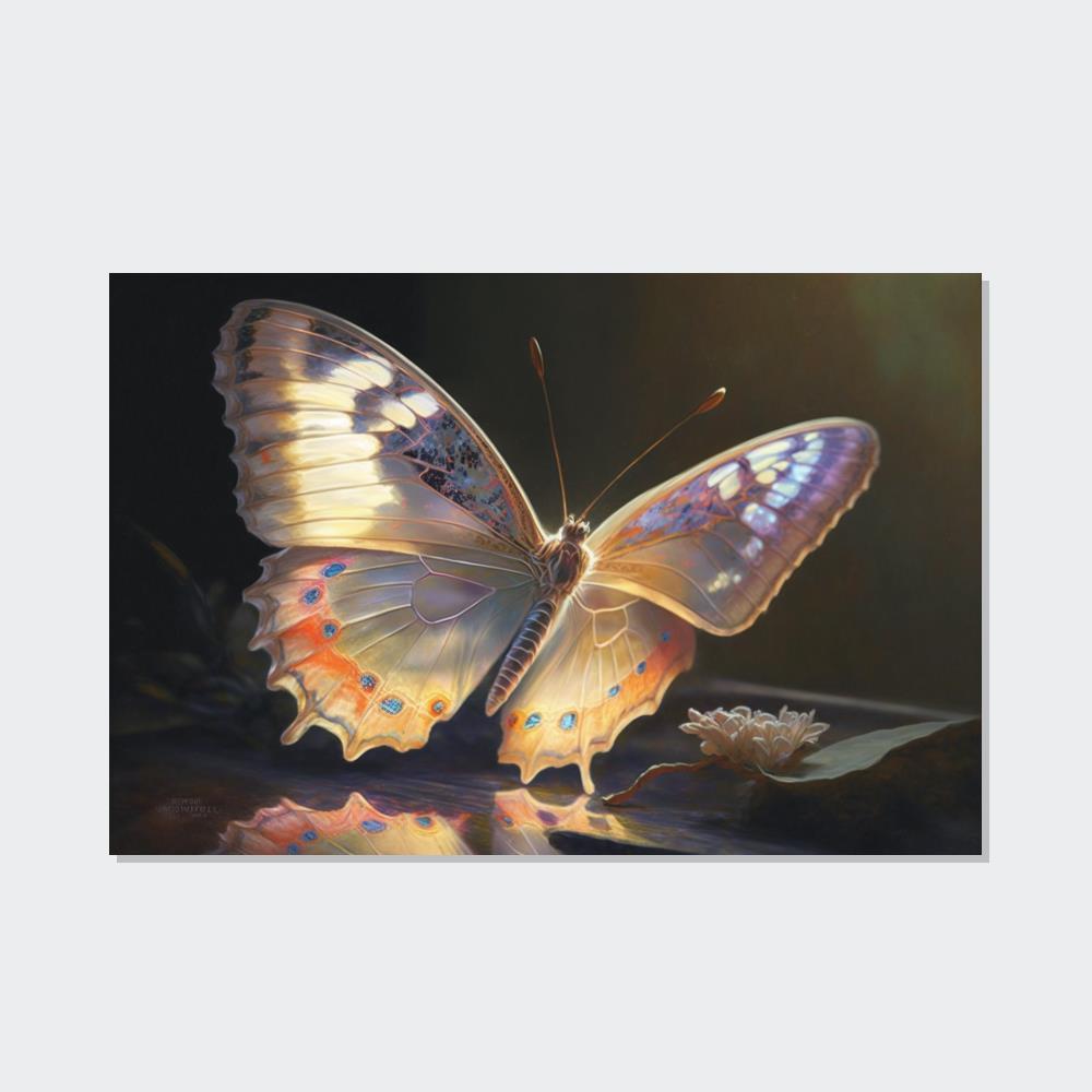 Butterflys Butterflie in Flight: Art Print on Canvas & Poster of Graceful Winged Creatures