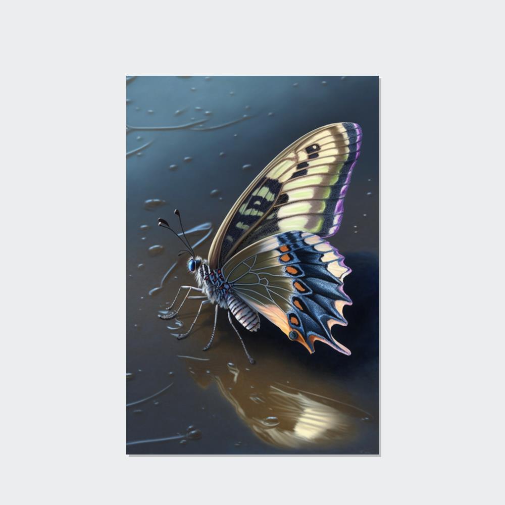 Butterflys Fluttering Wings: Natural Canvas & Poster Print of Colorful Butterflies