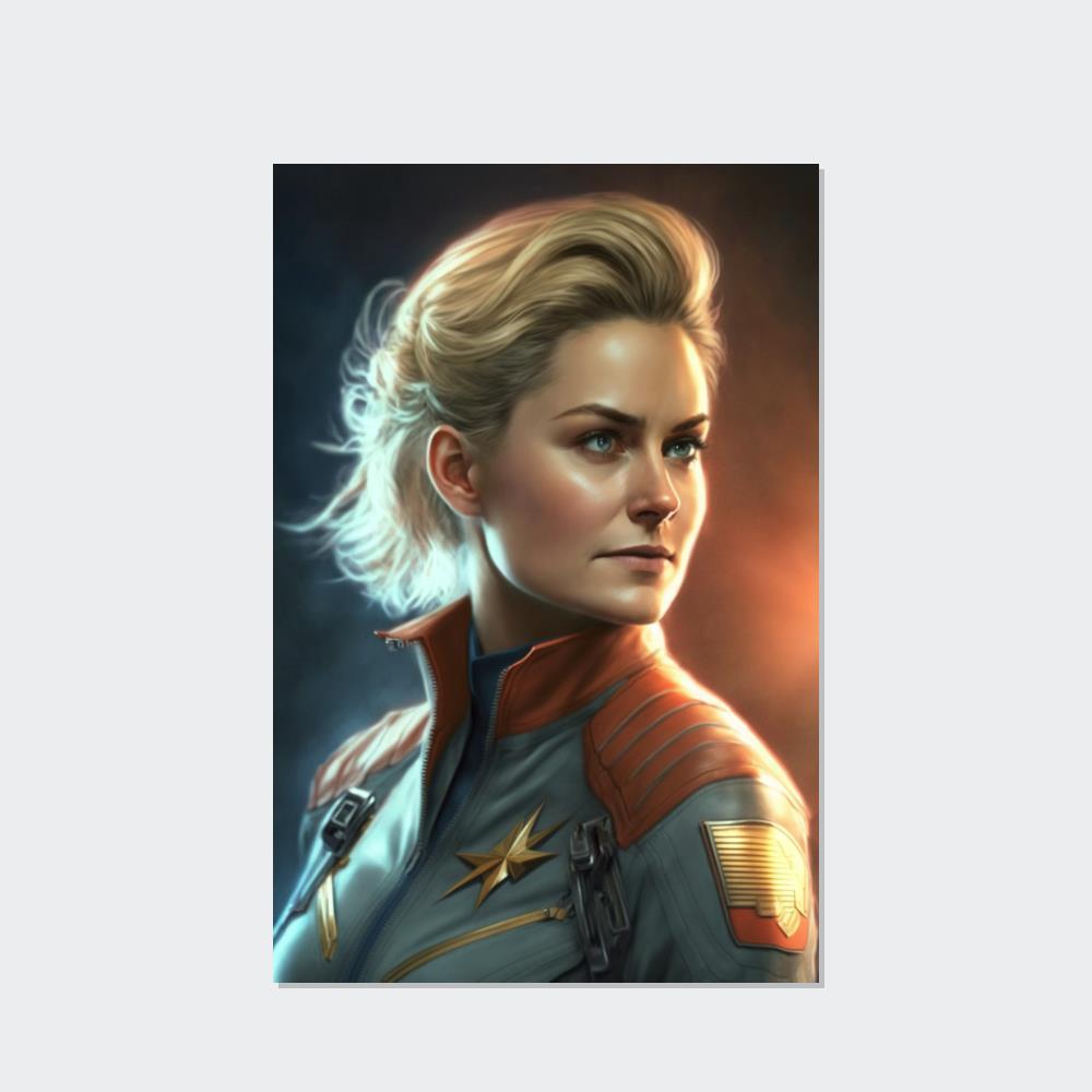 undefined Marvelous Might: Captain Marvel Wall Art, Framed Canvas, and Canvas Prints for Marvel Admirers