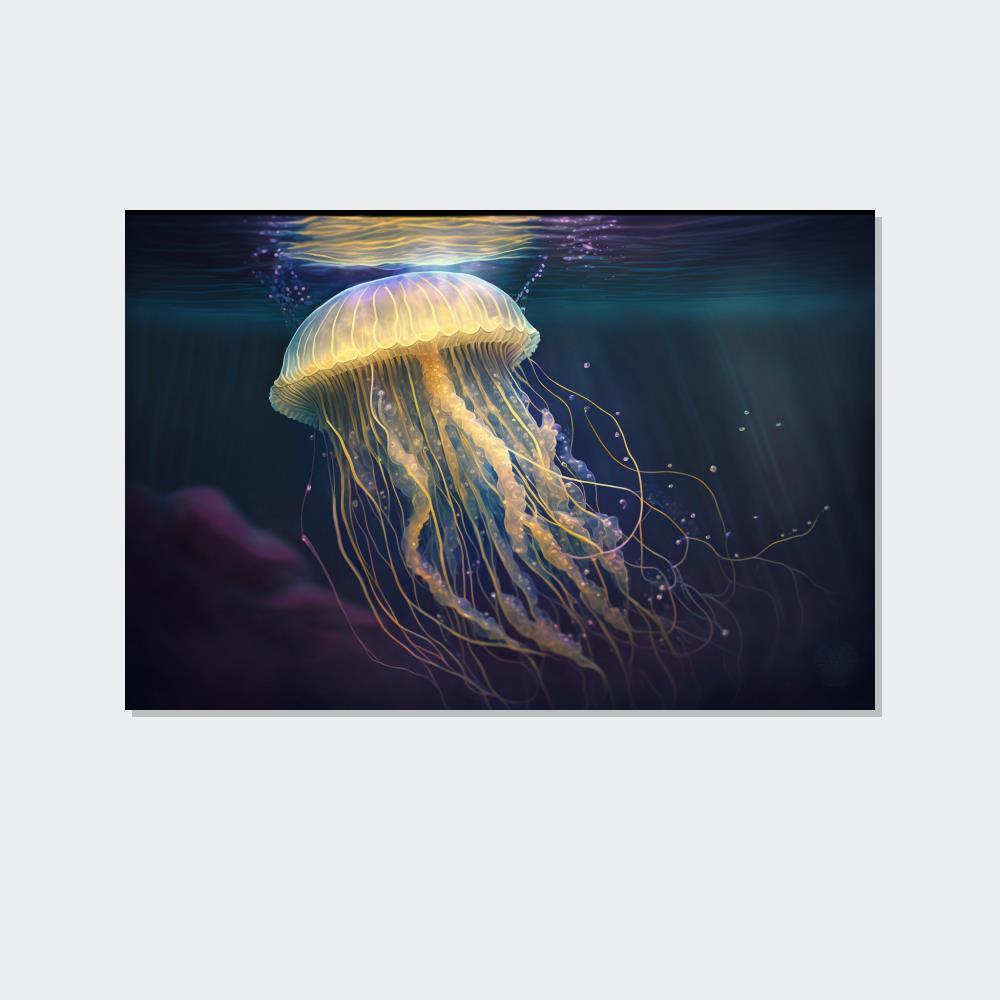 Jellyfishs Jellyfish Wonder: Captivating Canvas Wall Art Prints for Ocean Lovers