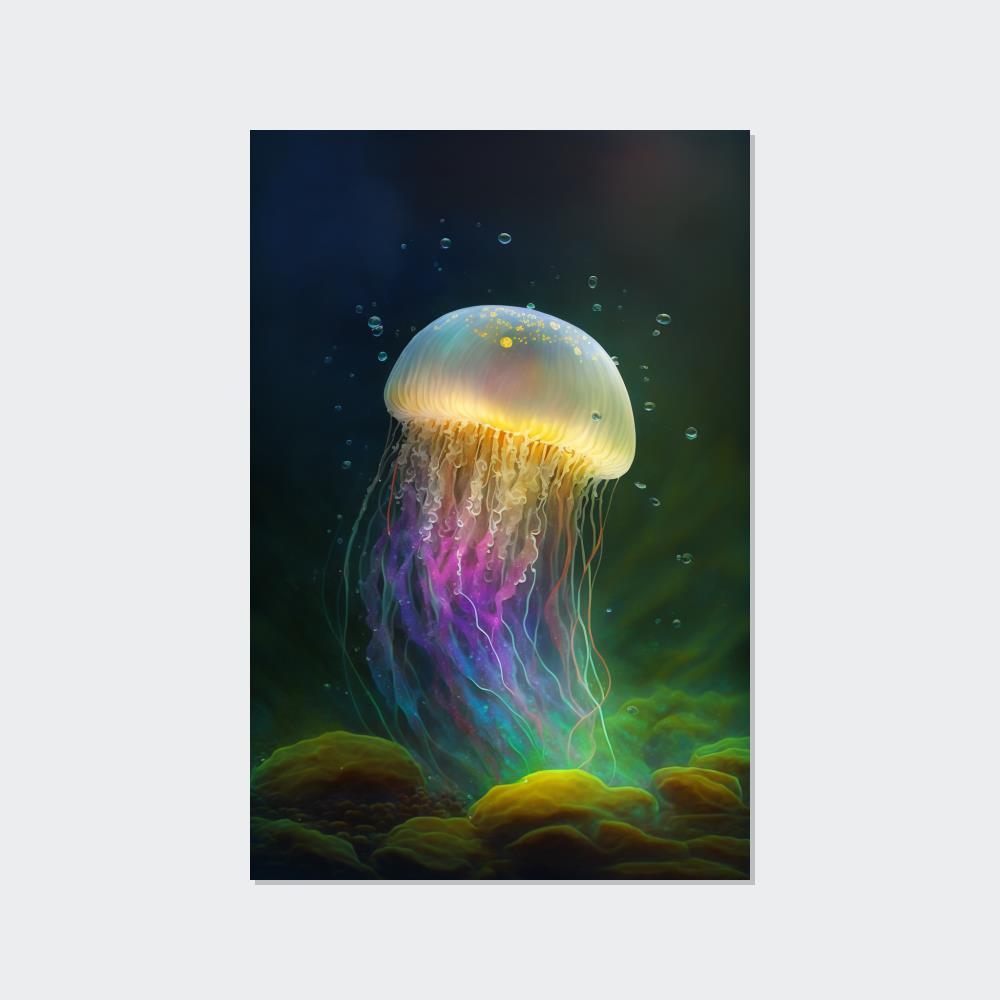 Jellyfishs Oceanic Wonders: Natural Canvas & Poster Masterpiece of Jellyfishes