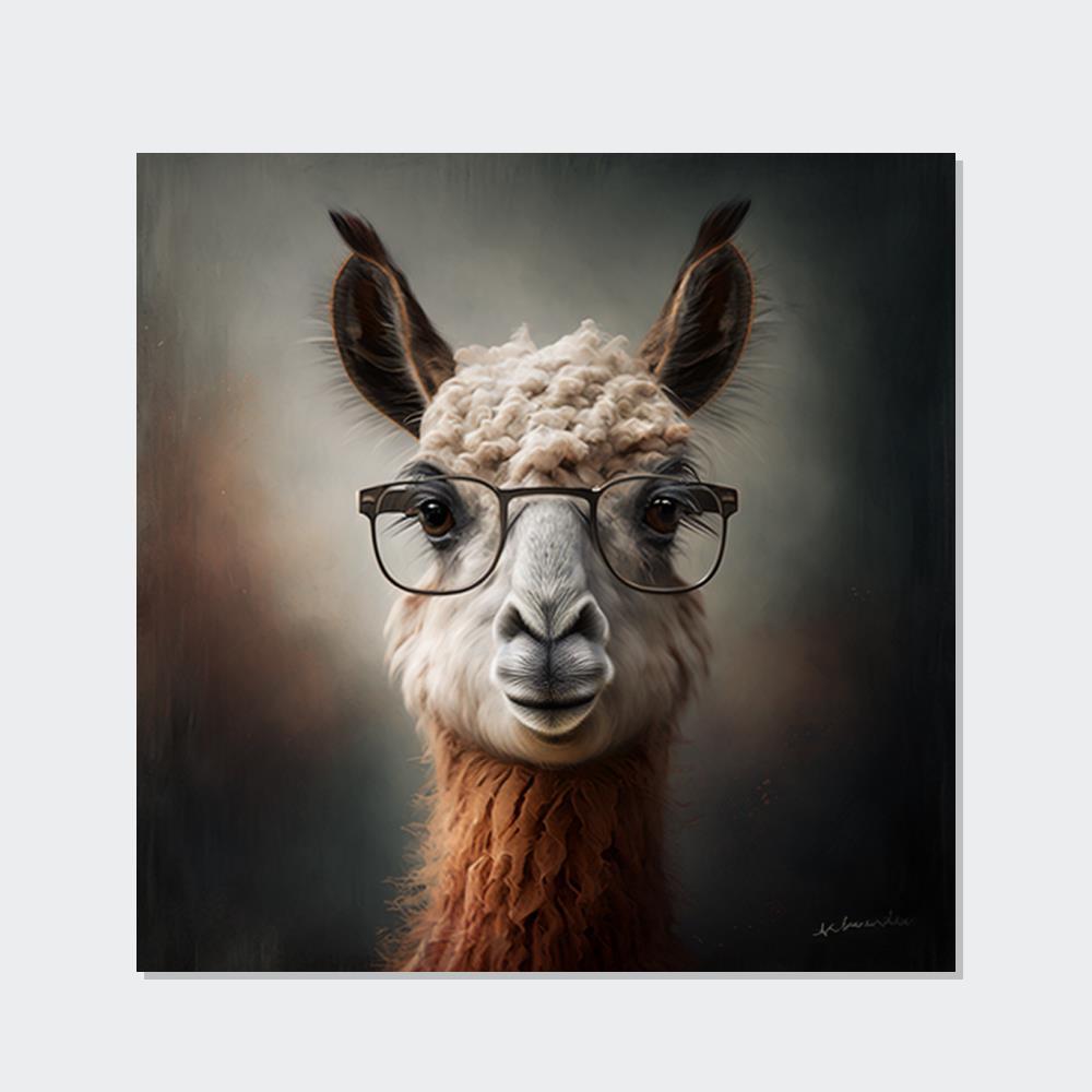 Lamas Lama Zen: Tranquility on Canvas