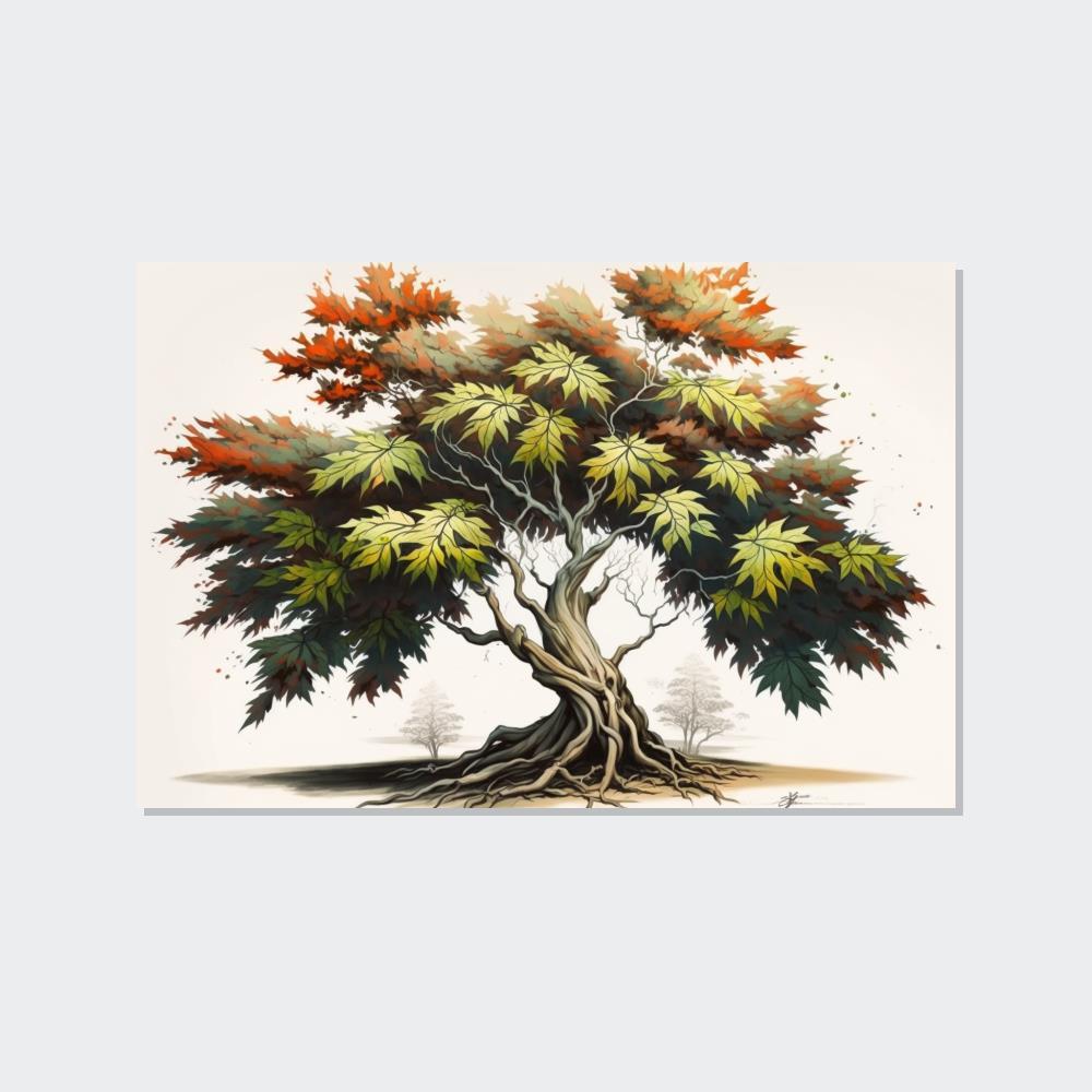Maple Trees Rustling Leaves: A Maple Tree Symphony