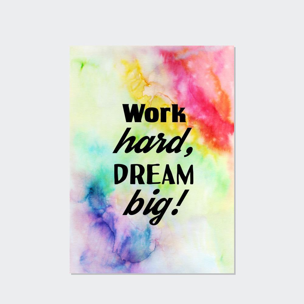 Motivational Art Frame Your Dreams: Motivational Art on Framed Canvas
