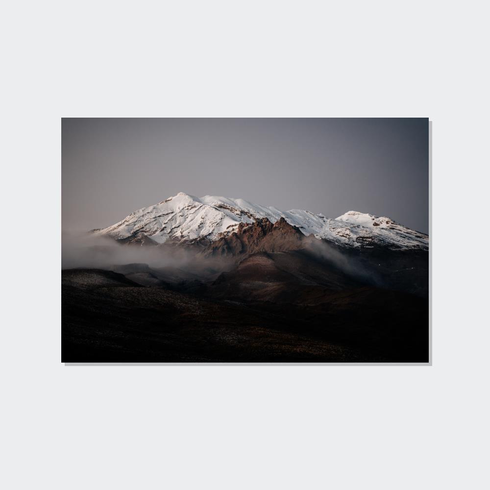 Mountains The Magnificence of Mountains: A Panoramic View on Canvas