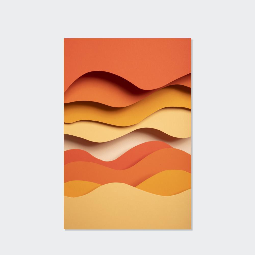 Orange Radiant Rays: Colorful Orange Canvas for Your Living Space