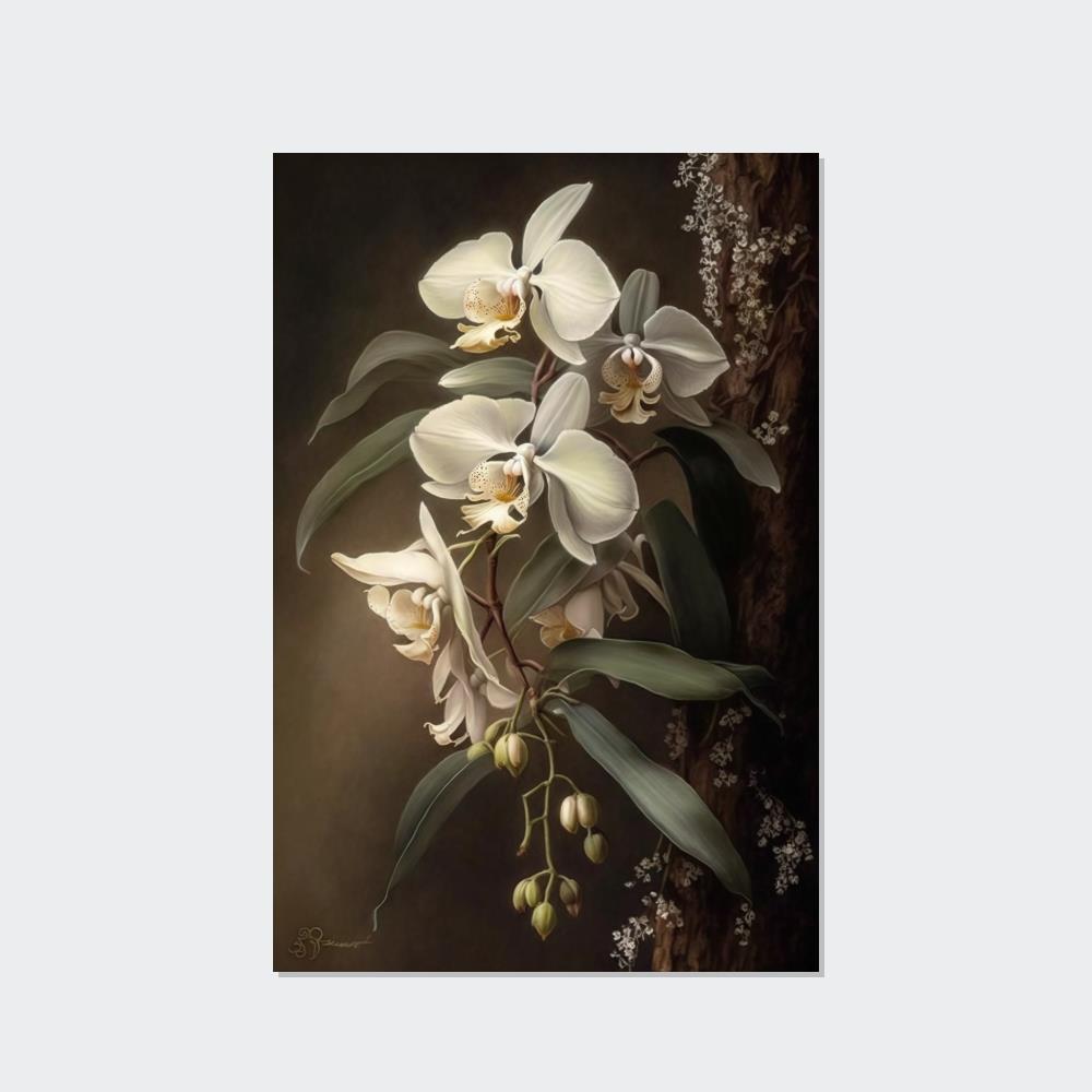 Orchids Orchid Bliss: Tranquility on Canvas